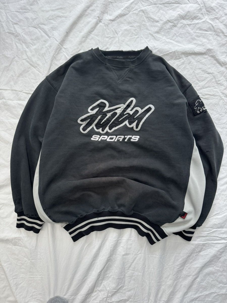 Fubu Vintage Faded and Distressed Fubu Oversized Cropped Crewneck Size US XL / EU 56 / 4 - 1 Thumbnail