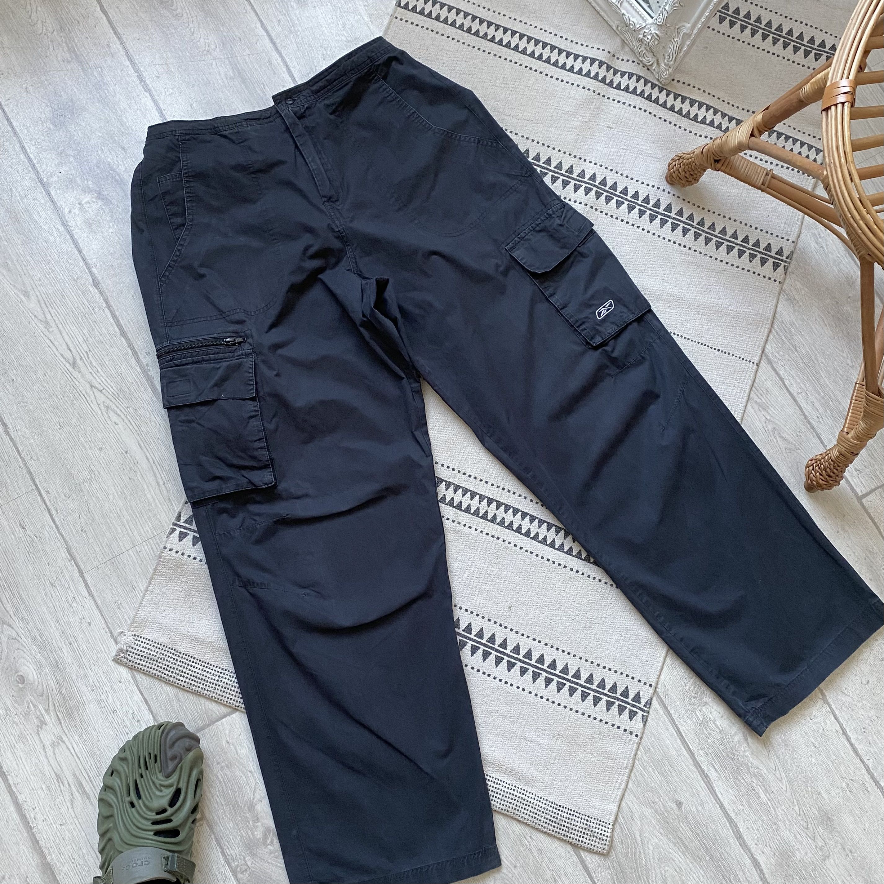 Reebok 🛹 Vintage 90s Reebok Military cargo pants baggy skater Size US 34 / EU 50 - 7 Thumbnail