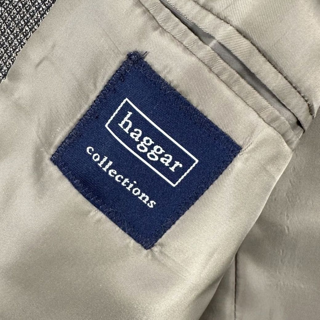 Haggar Haggar Sport Coat Blazer Men 42L Brown Wool Blend 2 Front Button Flap Pocket NEW Size 42R - 6 Thumbnail