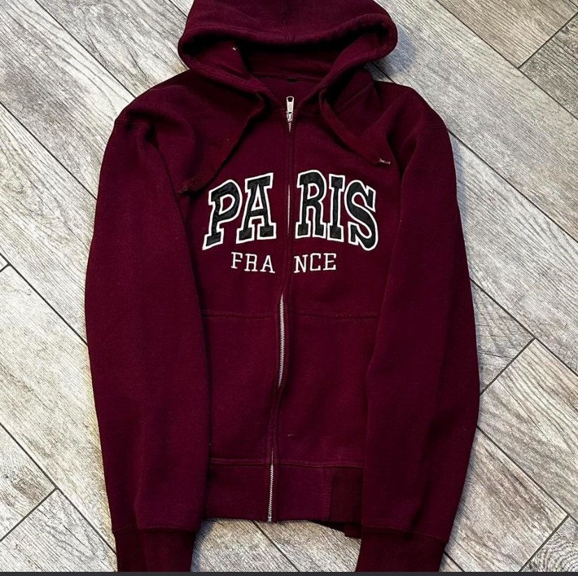 Other Burgundy Paris Hoodie Size US XL / EU 56 / 4 - 1 Preview
