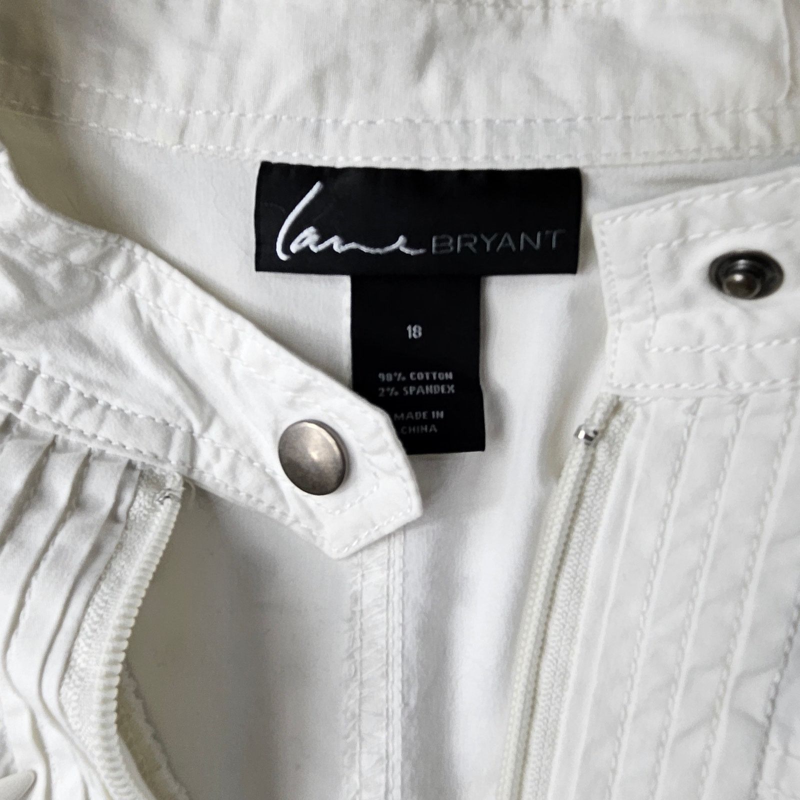 Other Lane Bryant Embellished Lightweight Jacket Sz. 18 Ivory Size XXL / US 16-18 / IT 52-54 - 7 Thumbnail