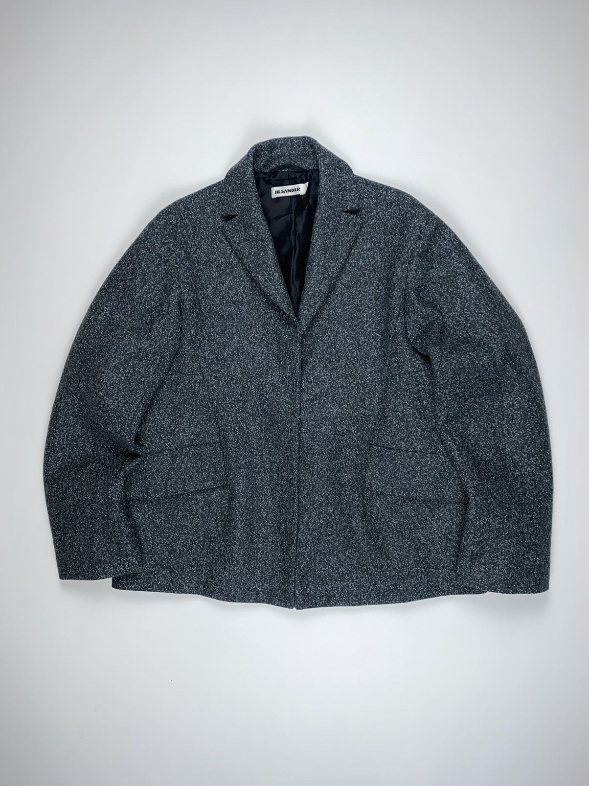 🚨 Jil Sander Vintage Short Wool Coat Button Jacket Sz 36