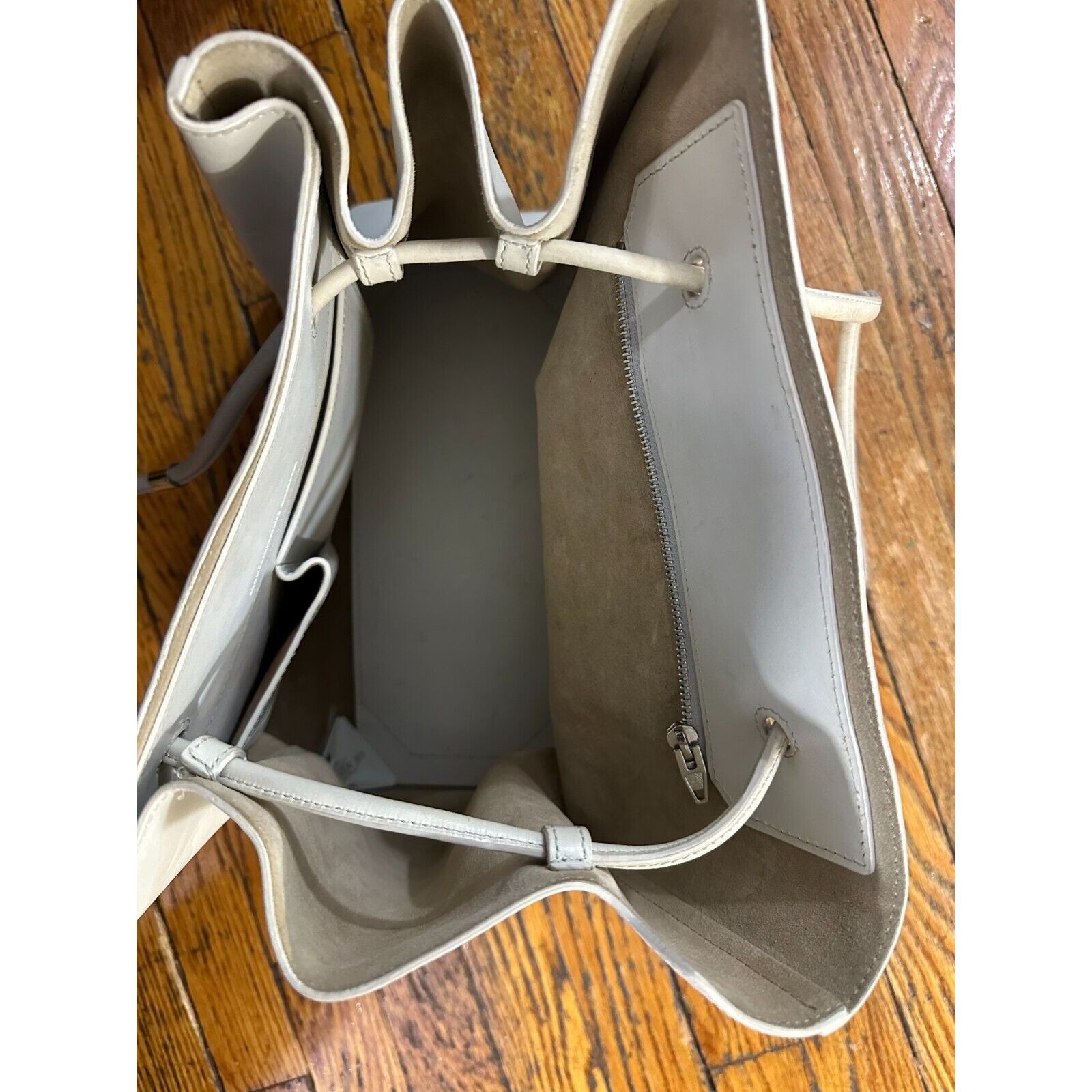 Alexander Wang Alexander Wang Prisma Tote Bag Large Beige Smooth Leather Size ONE SIZE - 3 Thumbnail