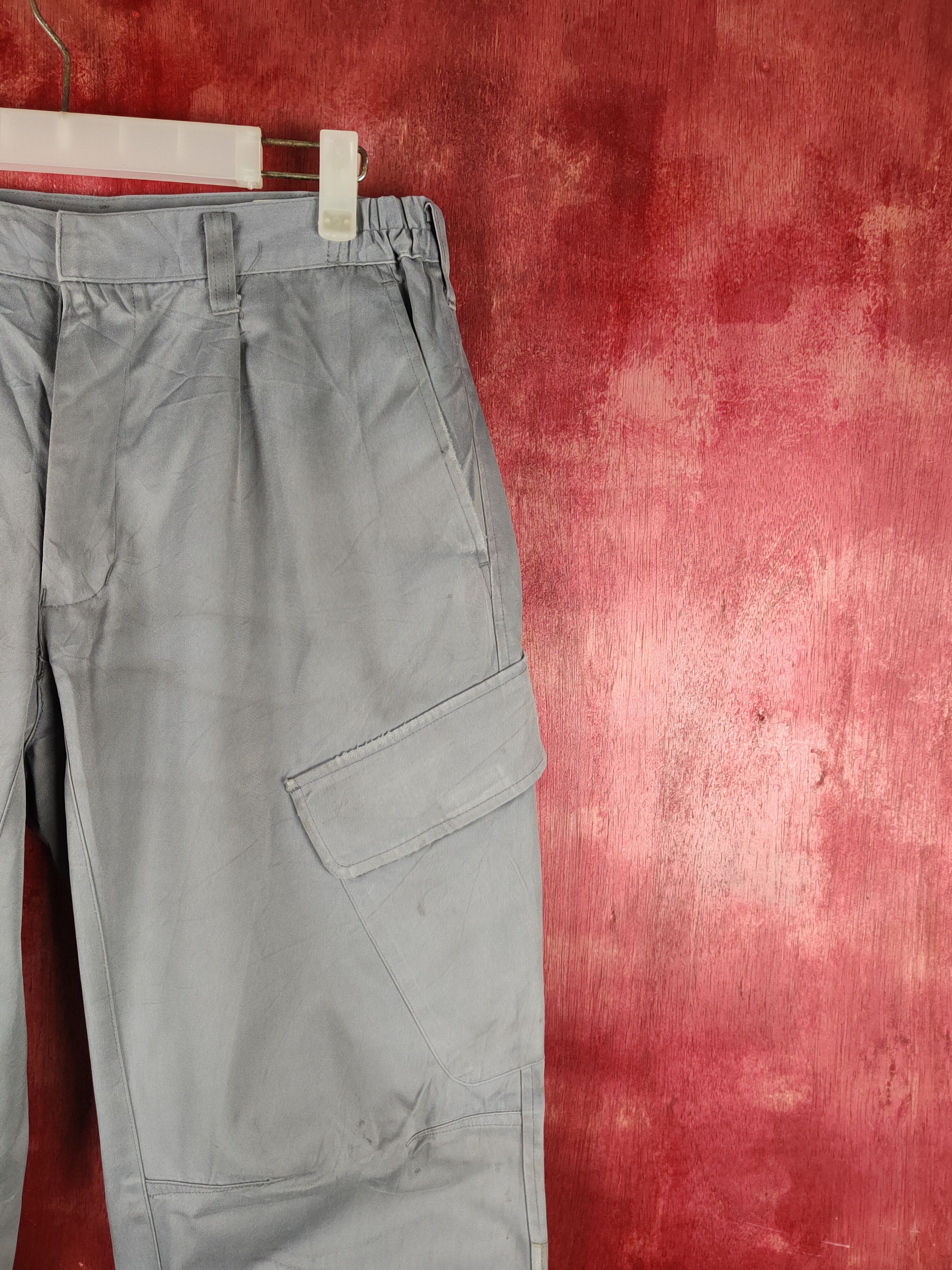 Japanese Brand Konoike Group Gray Multipocket Tactical Cargo Pants #S2325 Size US 30 / EU 46 - 6 Thumbnail