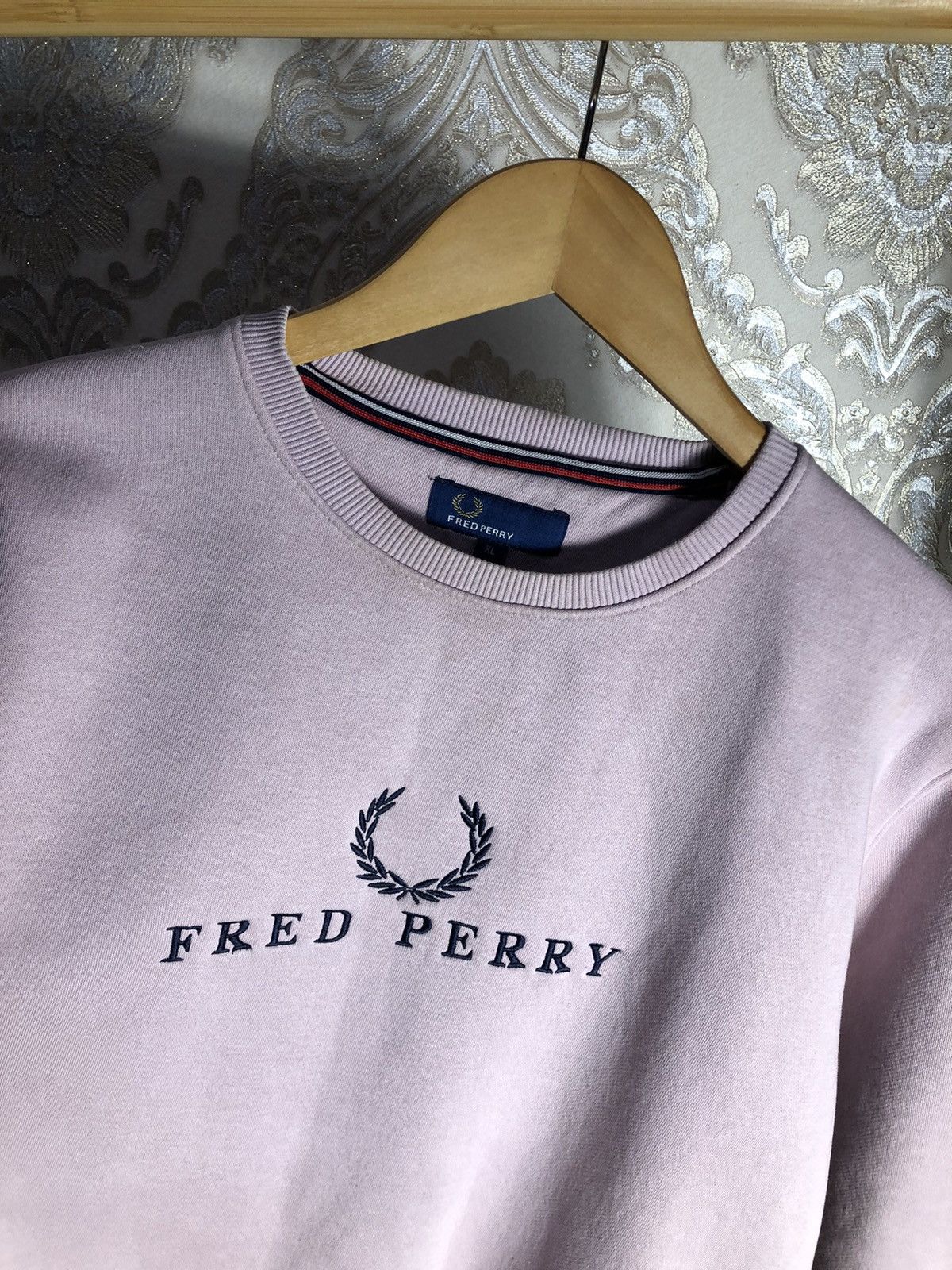 Fred Perry × Vintage VERY RARE FRED PERRY BIG LOGO CASUAL SWEATSHIRT DESIGNER 90s Size US XL / EU 56 / 4 - 3 Thumbnail