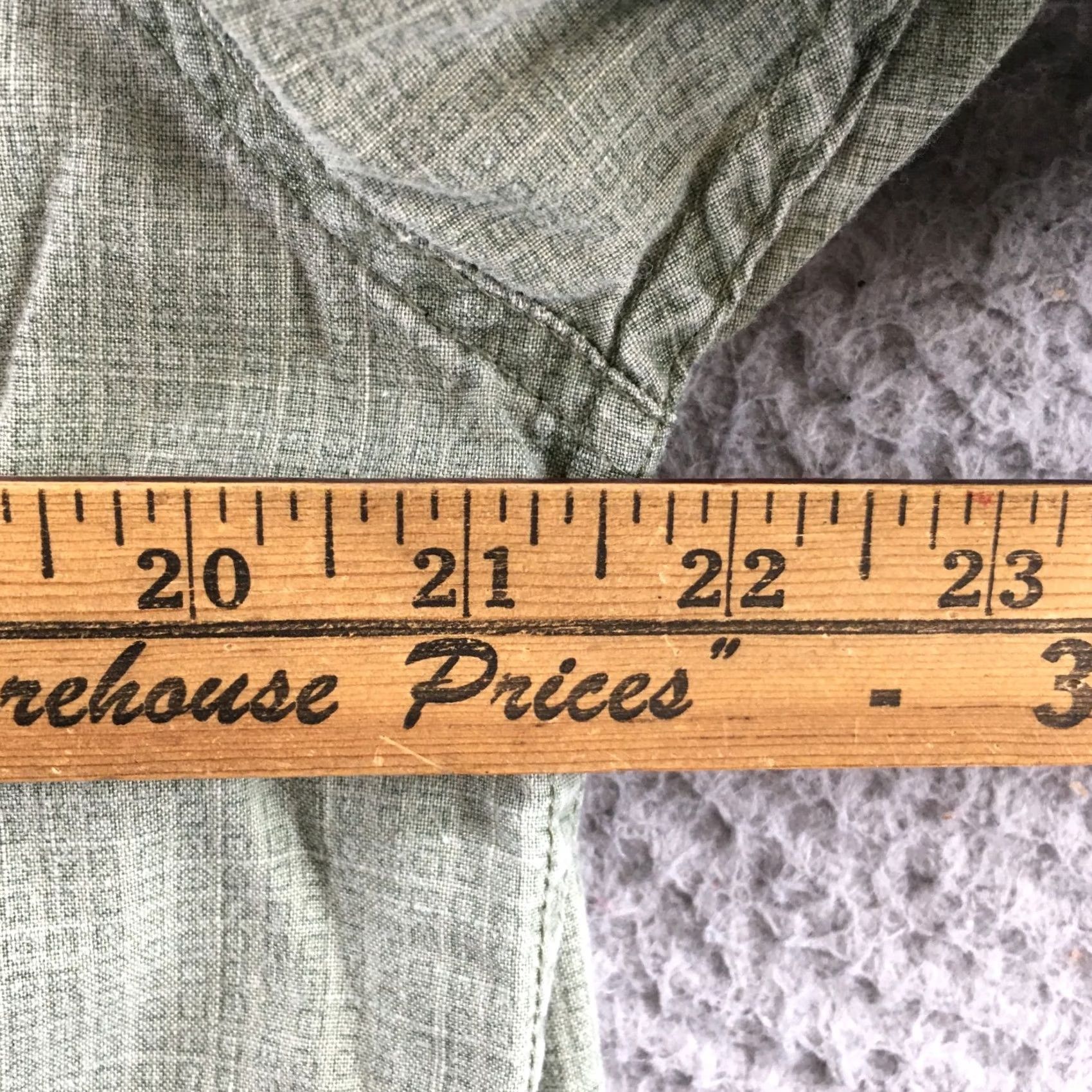 Olive Wolverine Boots & Gear Shirt Mens M Cotton Olive Green Button-Down Short Sleeve Shirt Size US M / EU 48-50 / 2 - 6 Thumbnail