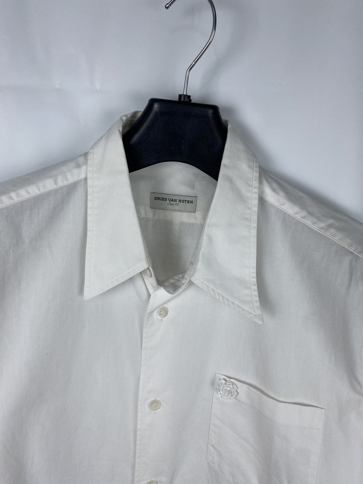 Dries Van Noten Dries Van Noten White Shirt Decorated Button Up Men size 48 Size US M / EU 48-50 / 2 - 2 Thumbnail