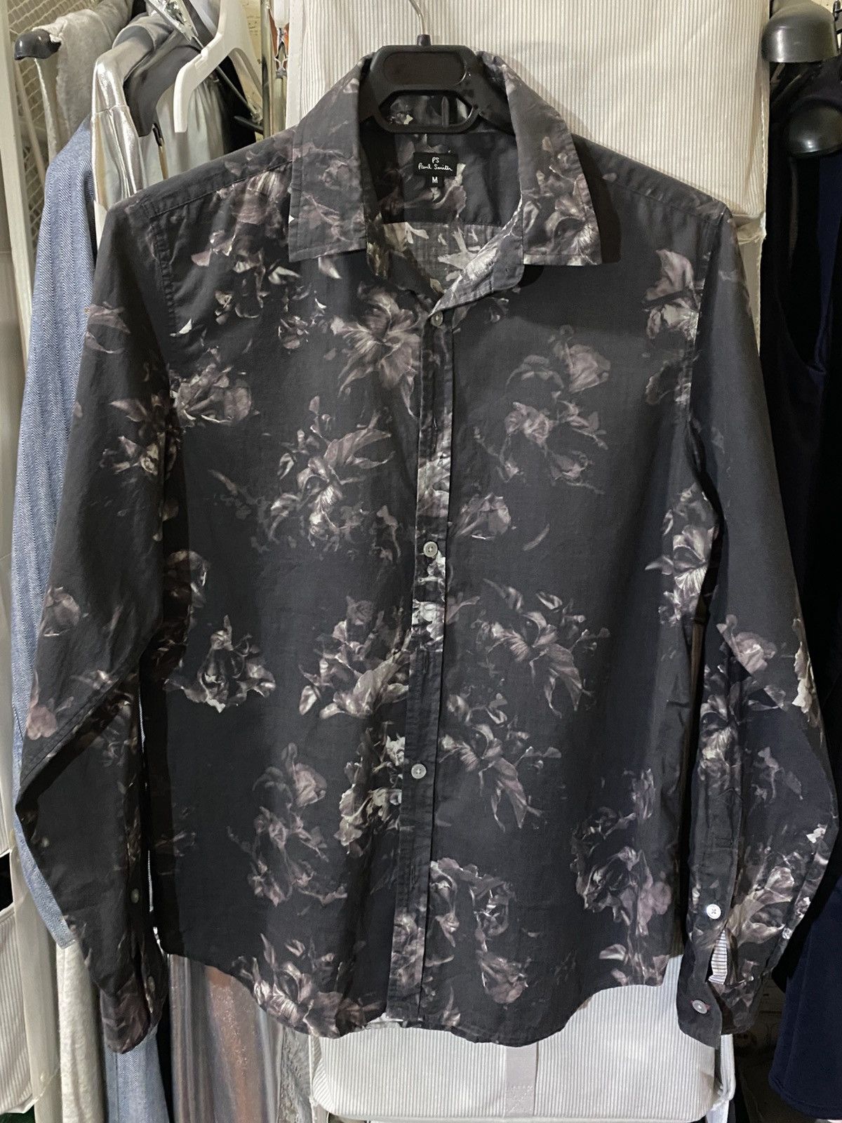Paul Smith PS by Paul Smith black floral shirt Size US M / EU 48-50 / 2 - 3 Thumbnail