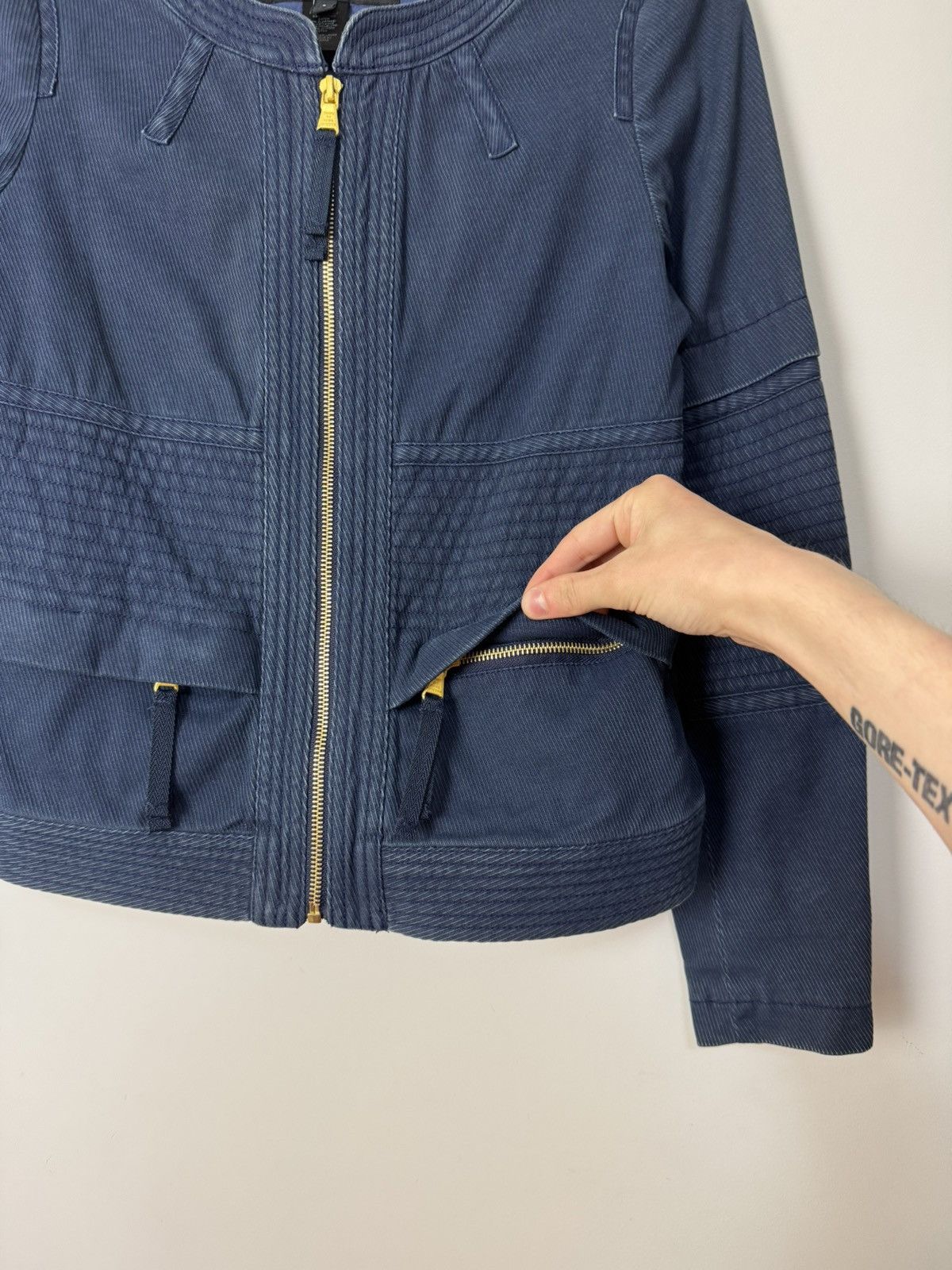 Marc by Marc Jacobs Marc Jacobs Navy Denim rider jacket Luxury Designer Size S / US 4 / IT 40 - 6 Thumbnail
