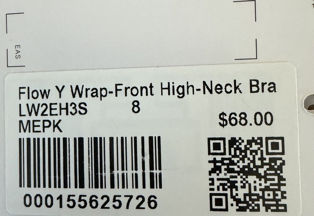 Lululemon LULULEMON FLOW Y WRAP FRONT HIGH NECK BRA PINK SIZE 8 NWT Size ONE SIZE - 10 Thumbnail