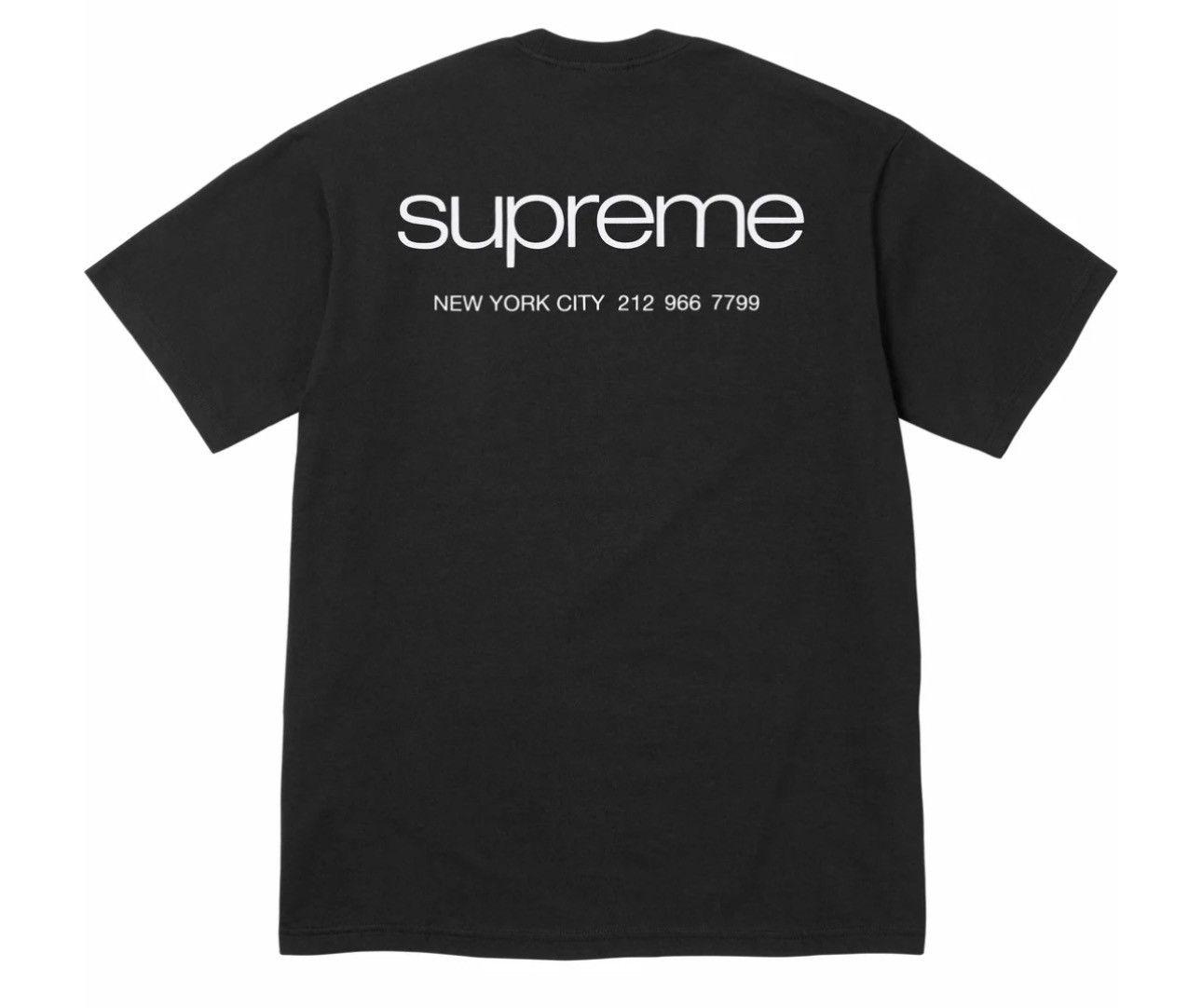 image of Supreme Nyc Tee in Black, Men's (Size 2XL)