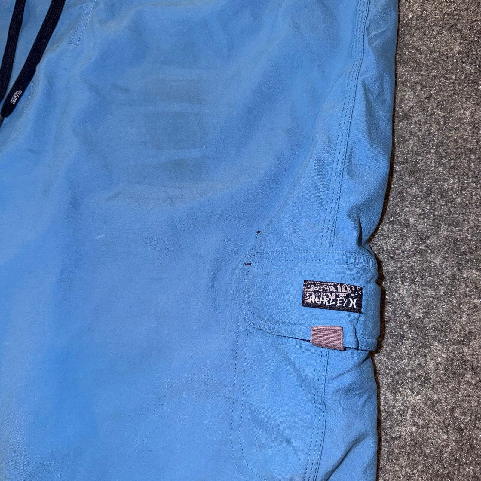 Hurley Hurley Blue Board Shorts Surf Trunks Mens L/XL Vintage Y2K Size US 36 / EU 52 - 2 Thumbnail