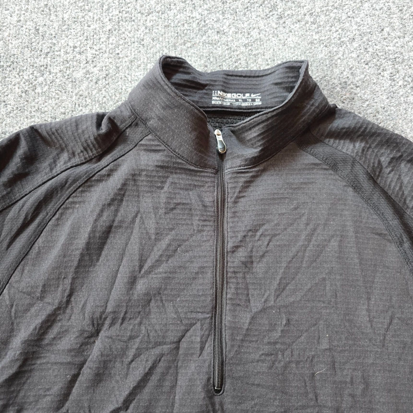 Nike Nike Jacket Mens XL Black Golf 1/4 Zip Thermafit Lined Casual Athleisure Size US XL / EU 56 / 4 - 2 Thumbnail