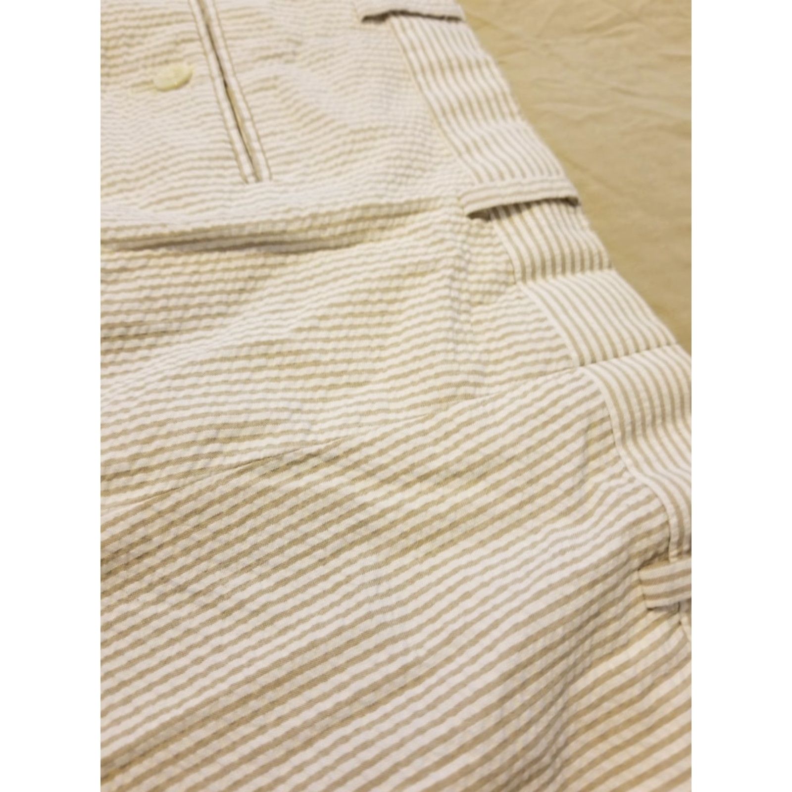 Brooks Brothers Mens Brooks Brothers Chino Pants 42x25 Beige Regular Straight Front Flat Solid Cotton Casual Vintage No Size US 42 / EU 58 - 2 Thumbnail