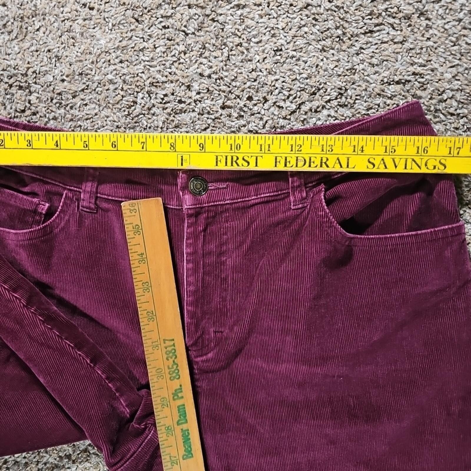 St. Johns Bay St. John's Bay Pants Women's 12P Straight Corduroy Stretch Size 34" / US 12 / IT 48 - 4 Thumbnail