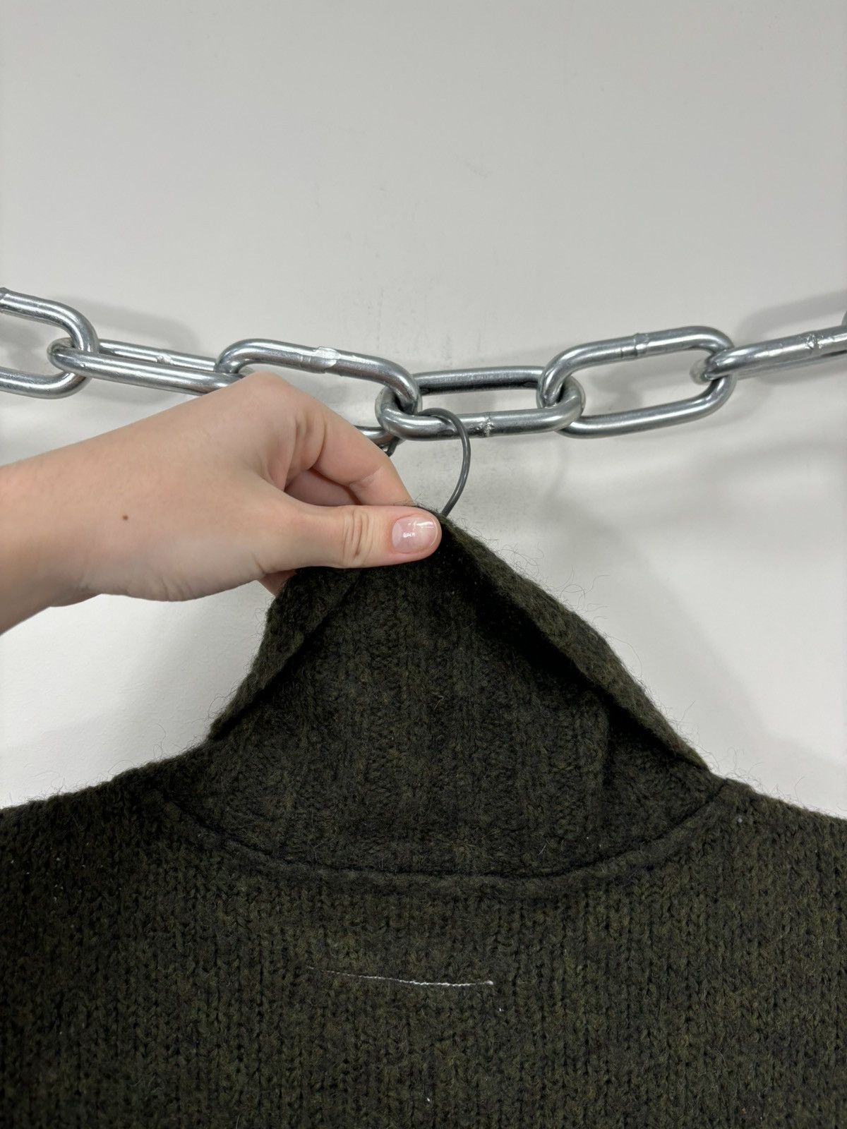 Maison Margiela Maison Margiela MM6 Khaki Green Mohair Turtleneck Sweater Size M / US 6-8 / IT 42-44 - 13 Thumbnail