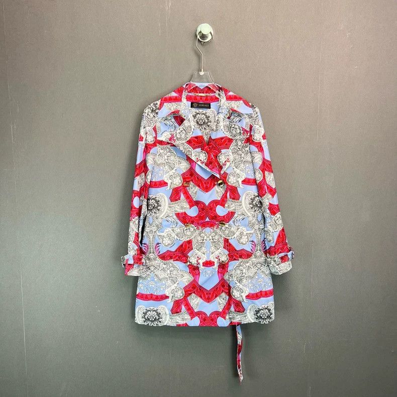 Versace Versace Full print trench coat Size S / US 4 / IT 40 - 1 Thumbnail