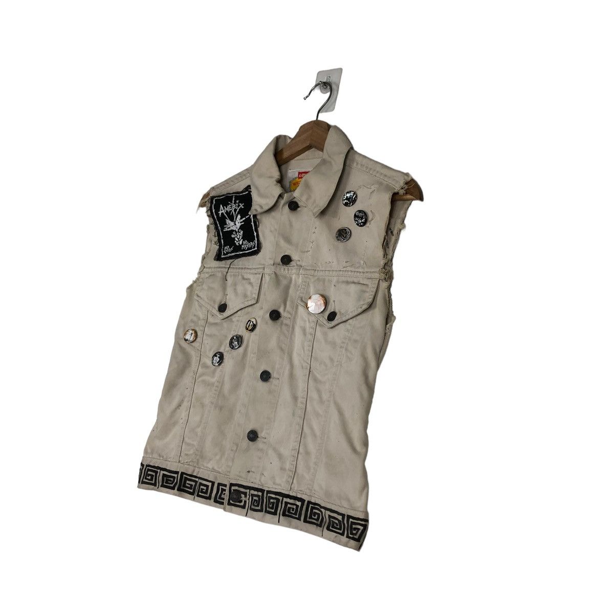 Japanese Brand 🔥VINTAGE TANK TOP CUSTOM LEVI’S BIKER BONDAGE PUNK STYLE Size US M / EU 48-50 / 2 - 2 Thumbnail