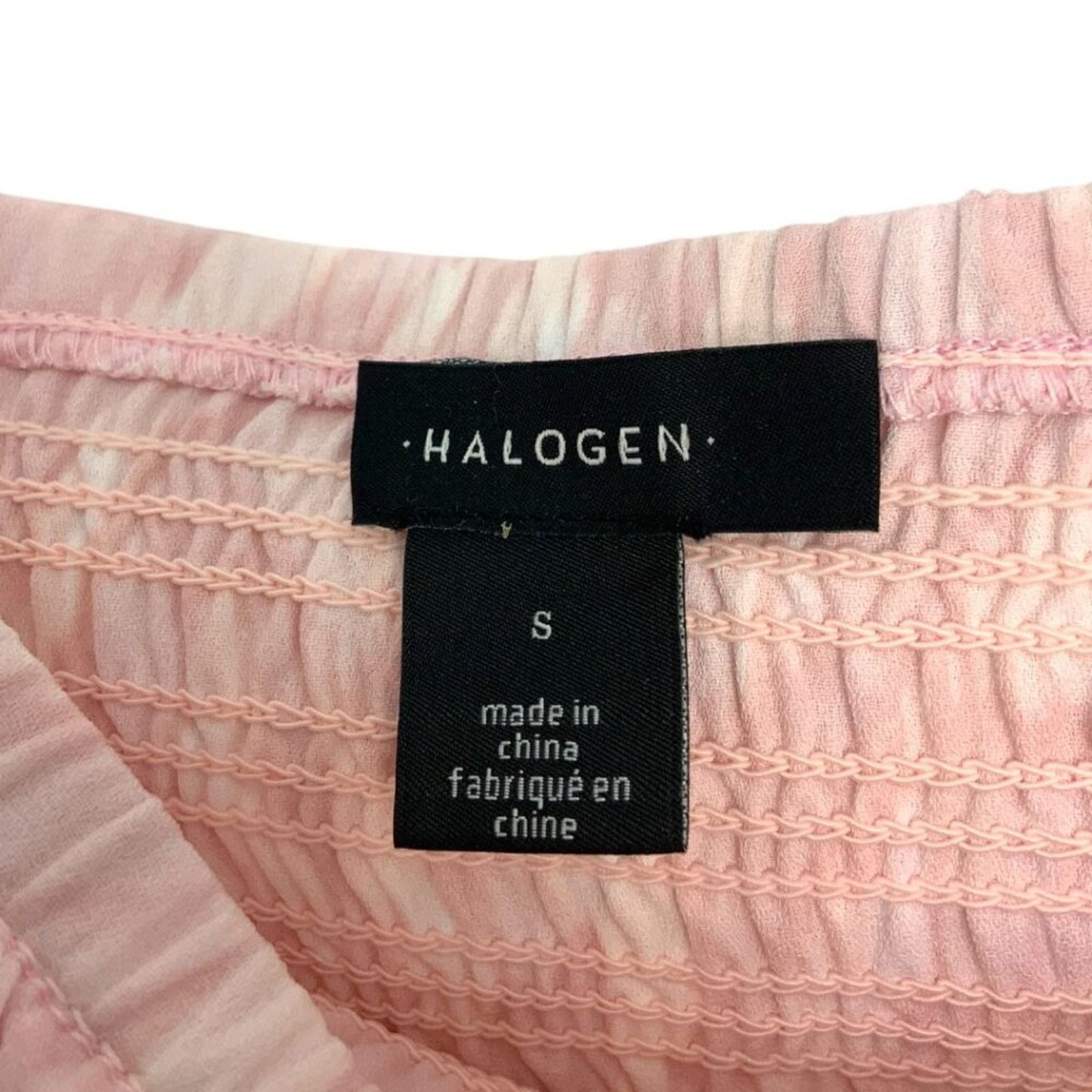 Other Halogen Variegated Smocked Blouse Pink Sz Small NWT $89 MSRP Size S / US 4 / IT 40 - 4 Thumbnail