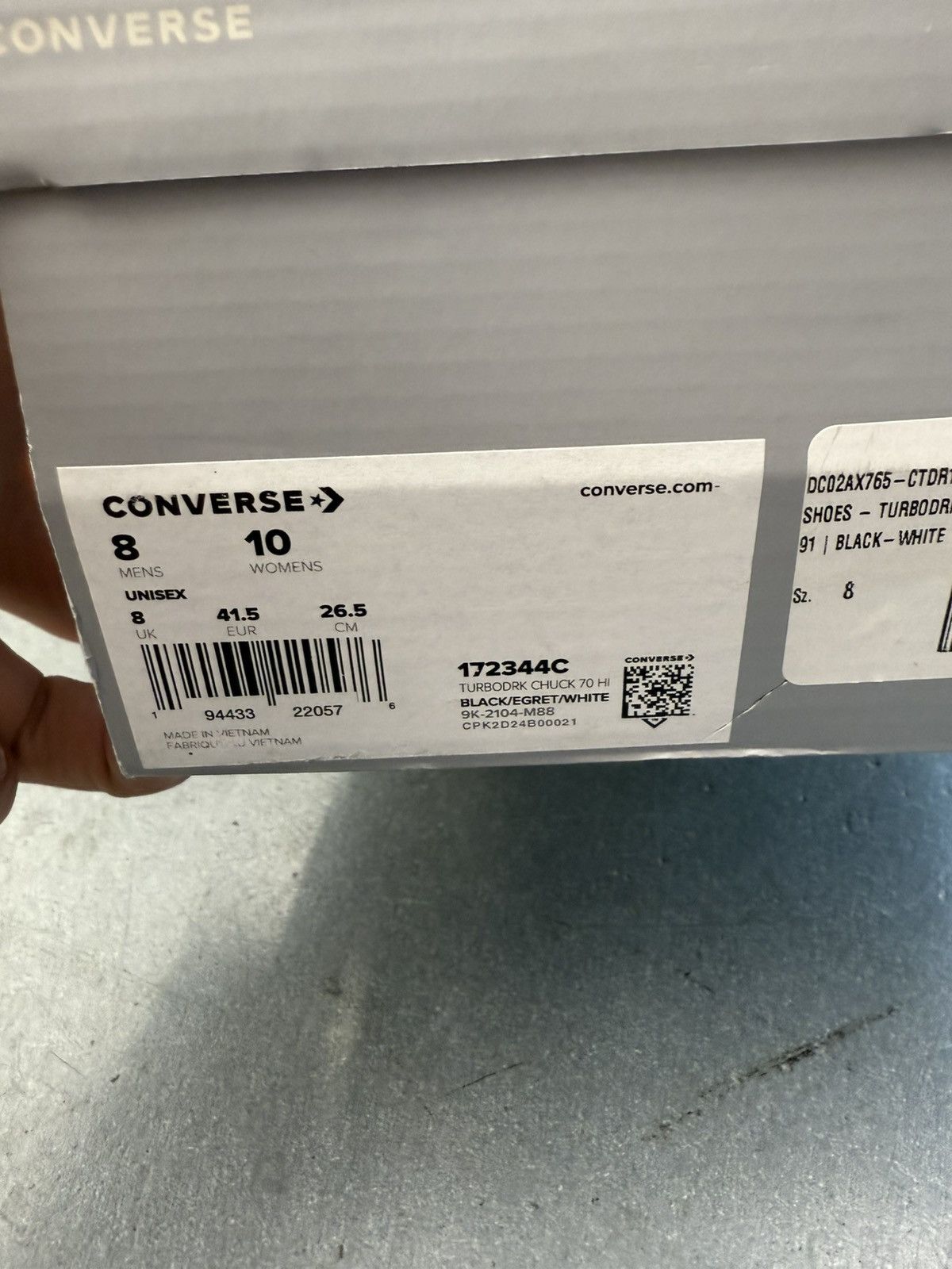 Converse × Rick Owens Drkshdw Converse TURBODRK Chuck Taylor All Star Rick Owens DRKSHDW Size US 8 / EU 41 - 12 Thumbnail