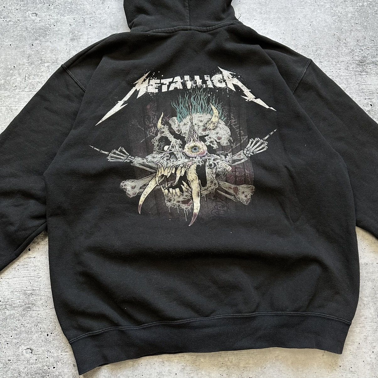 Band Tees Metallica Black Cotton Full Zip Big Logo Hoodie Size US L / EU 52-54 / 3 - 10 Thumbnail