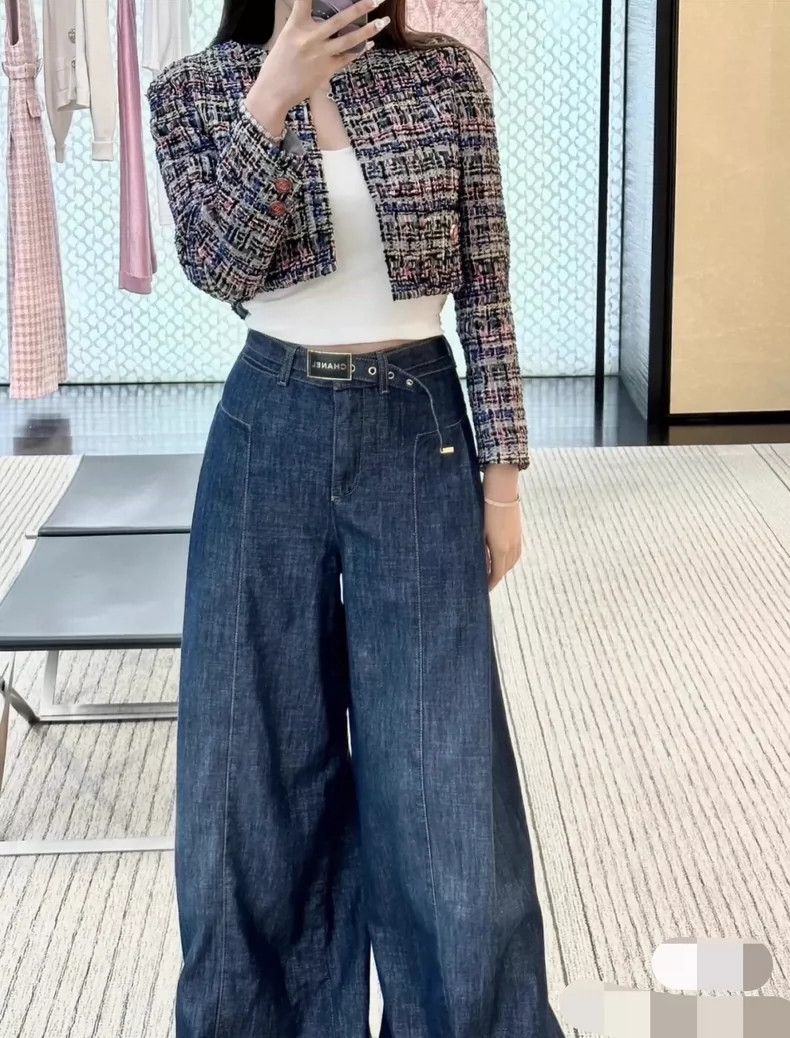 Chanel Chanel 23C colorful braided round-neck short jacket 2504-Ne Size XXS / US 00 / IT 34 - 9 Thumbnail