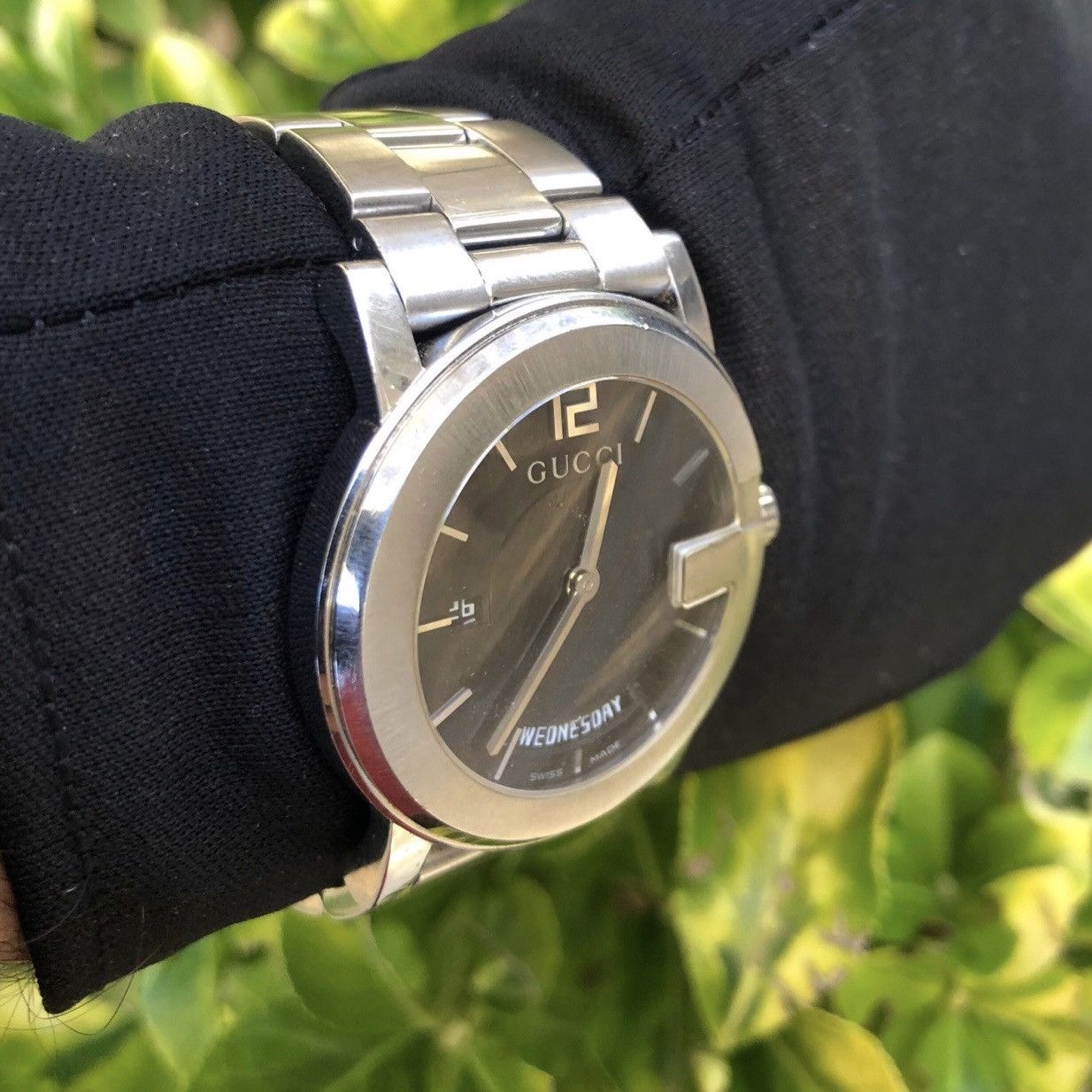 Gucci Gucci 101M Date Watch Black Face Size ONE SIZE - 2 Thumbnail