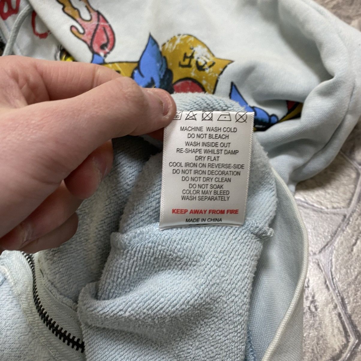 Ed Hardy Vintage Ed Hardy Zip Hoodie All Print By Christian Audigier Size US M / EU 48-50 / 2 - 10 Thumbnail