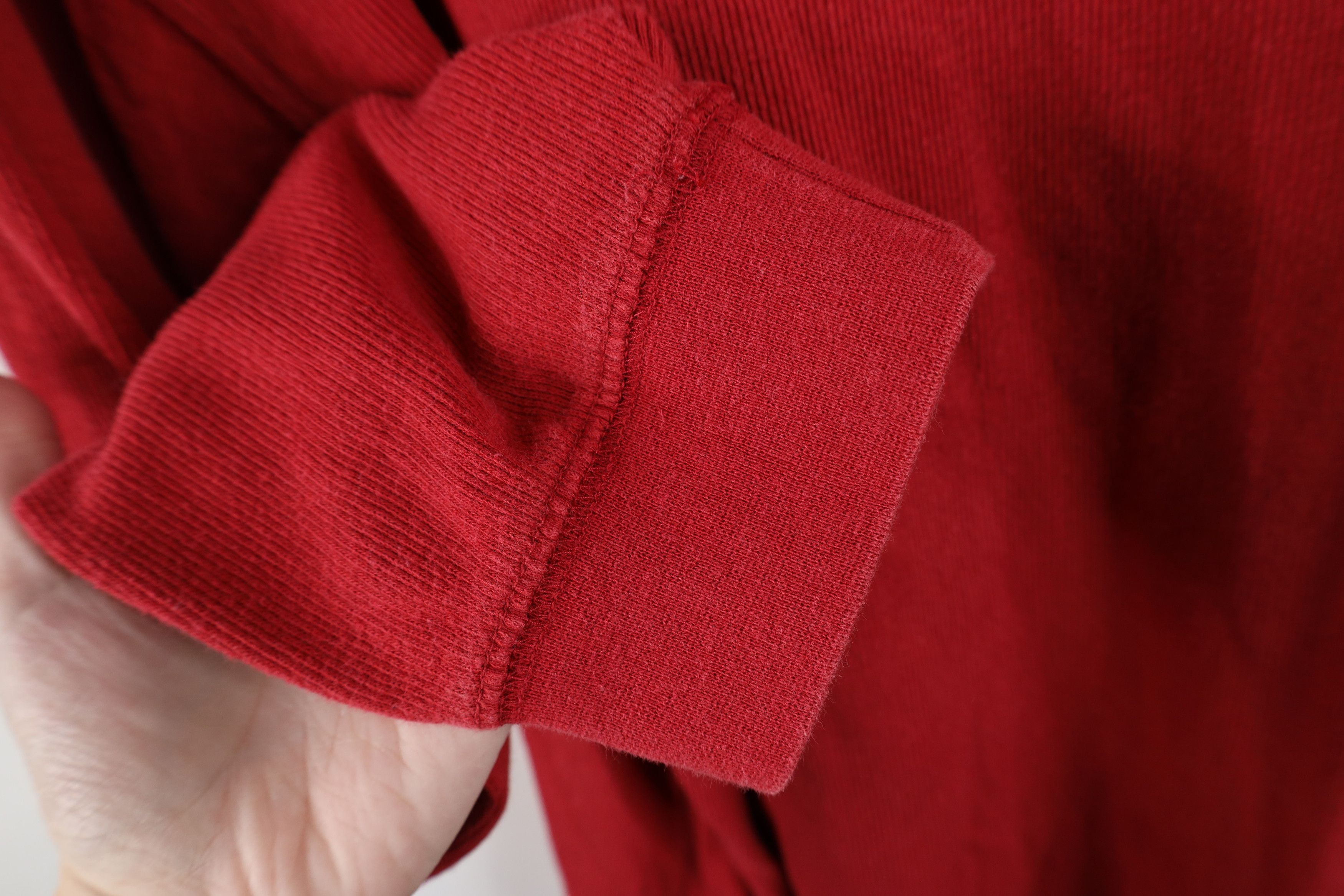 Levi's Vintage 90s Levis Ribbed Knit Long Sleeve Henley T-Shirt Red Size US XL / EU 56 / 4 - 8 Thumbnail