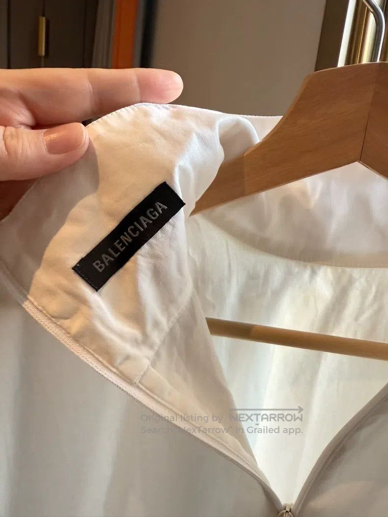 Balenciaga Balenciaga Drop Shoulder Shirt T-Shirt Size XS / US 0-2 / IT 36-38 - 4 Thumbnail