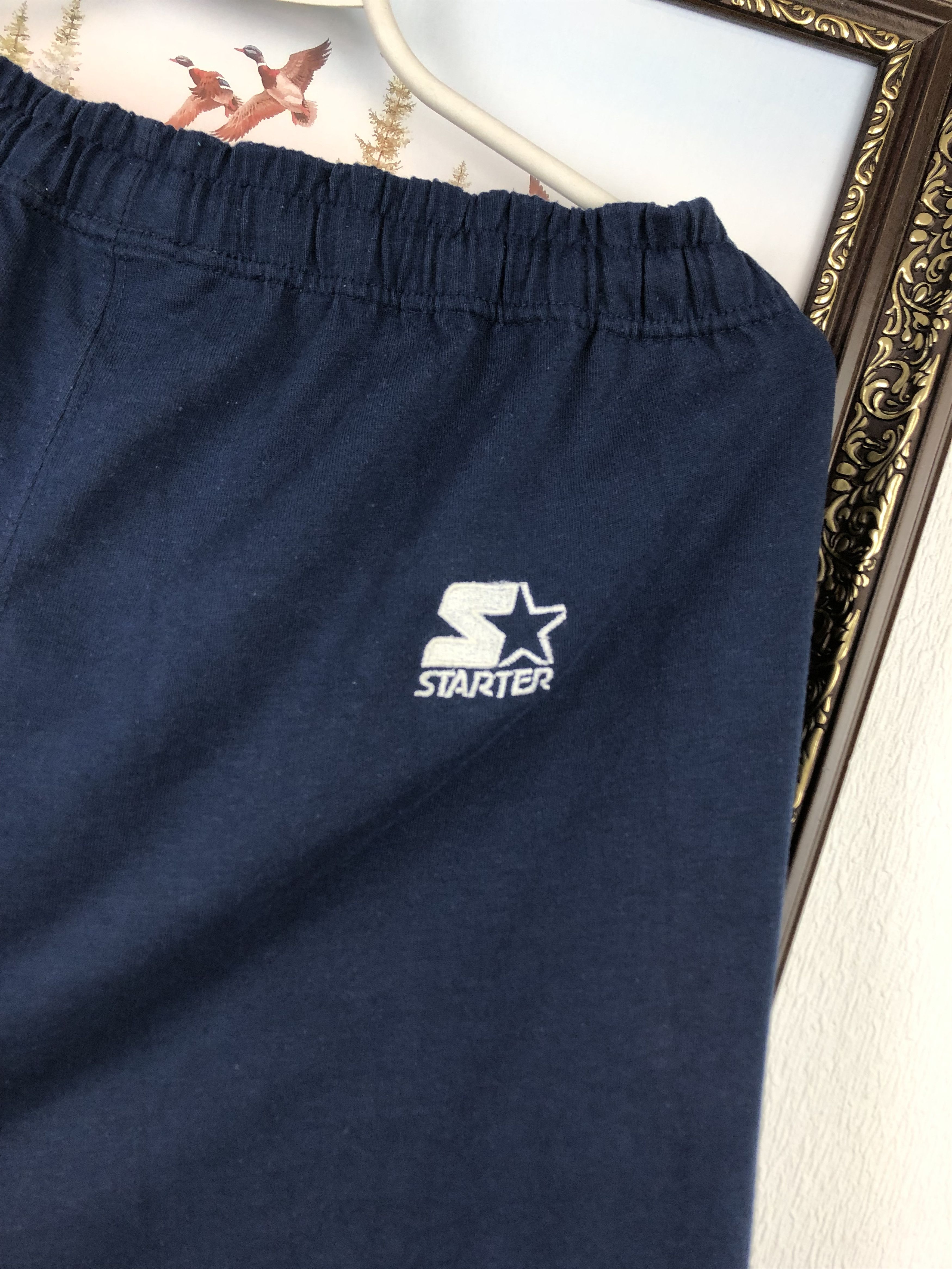 NBA Vintage 90's Starter Houston Rockets NBA Blue Shorts Mens L Size US 36 / EU 52 - 10 Thumbnail
