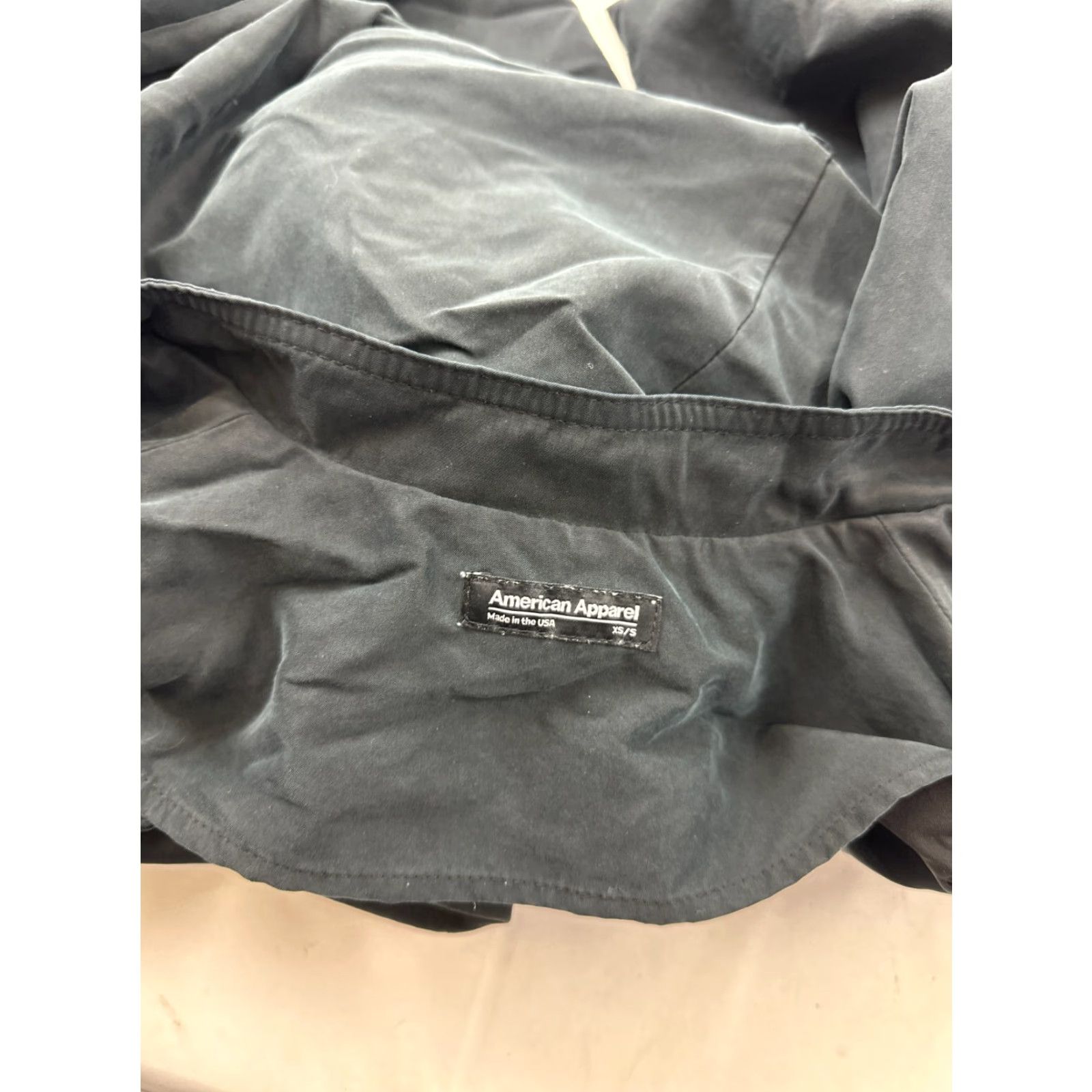 American Apparel VINTAGE American Apparel Coat Women's XS Long Kimono Style Black Long Sleeve Open Front Cardigan Size XS / US 0-2 / IT 36-38 - 3 Thumbnail