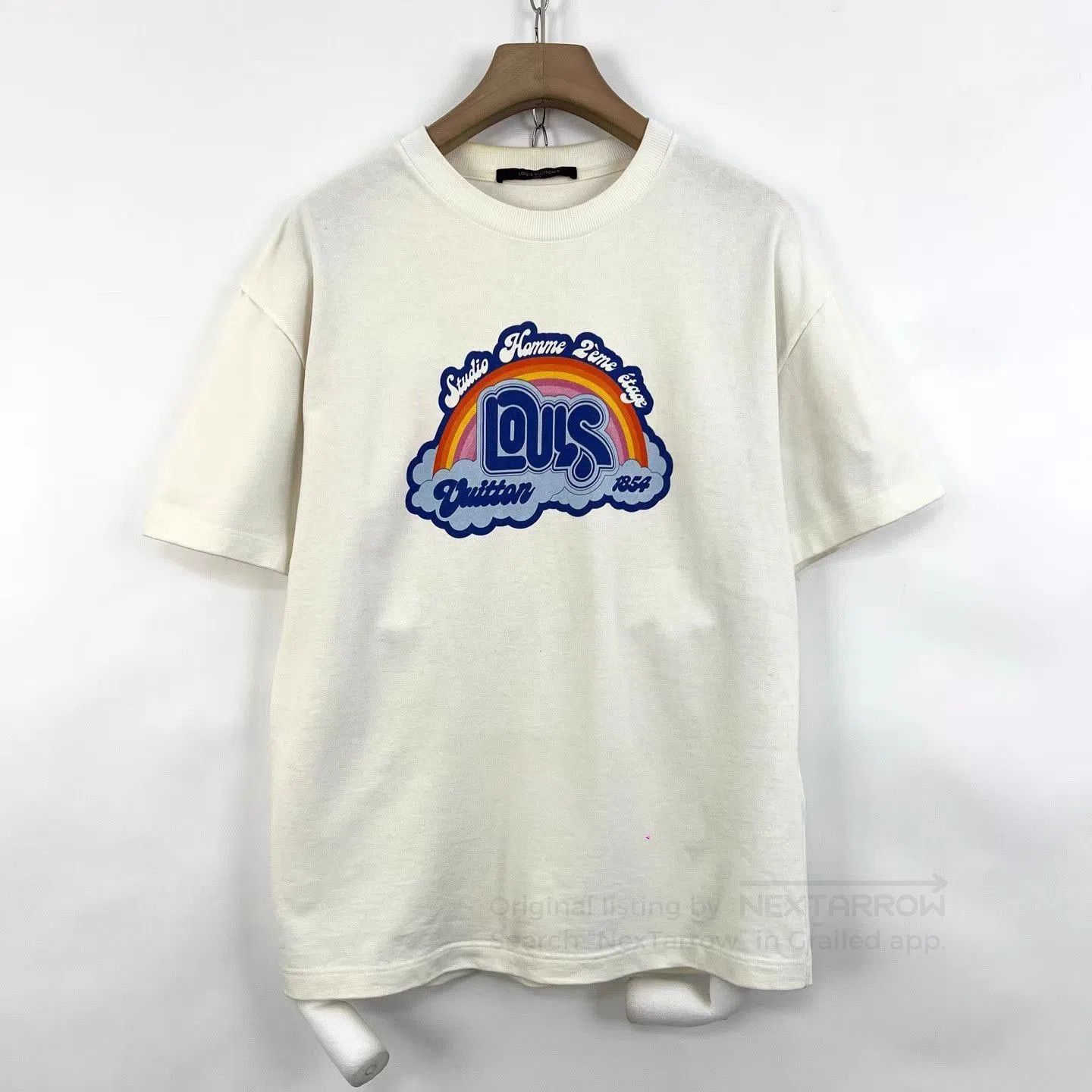 Louis Vuitton White Short Sleeve Graphic T-Shirt. Size US M / EU 48-50 / 2 - 1 Thumbnail