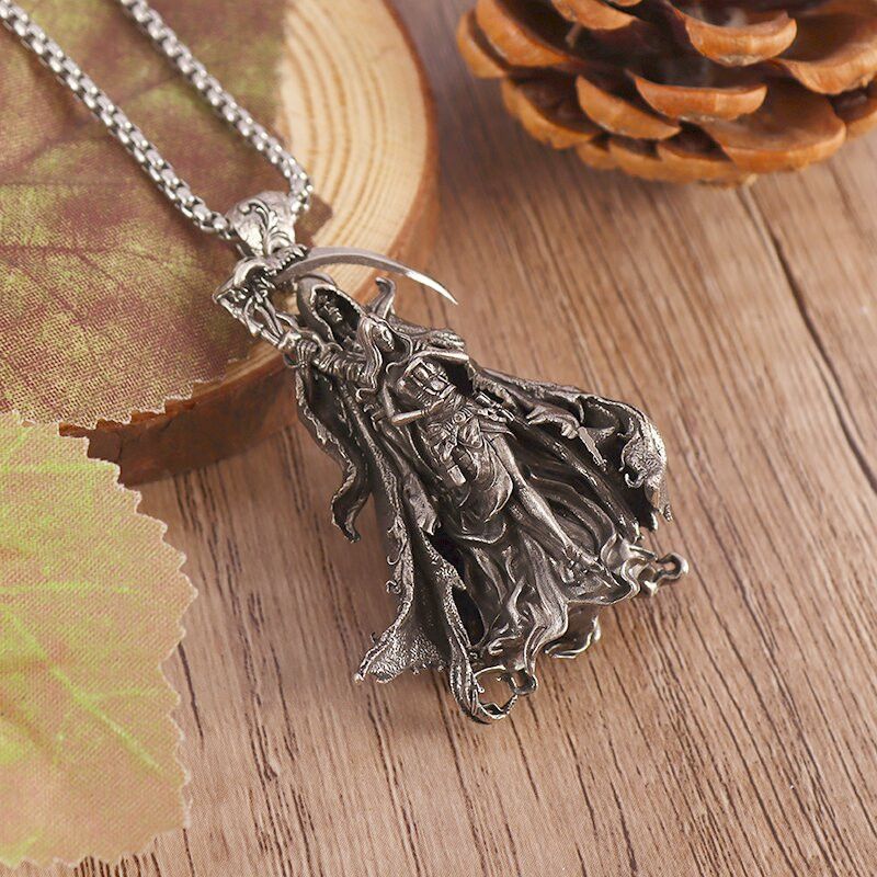 Jewelry Standing Behind The Death Pendant Necklace Size ONE SIZE - 3 Thumbnail