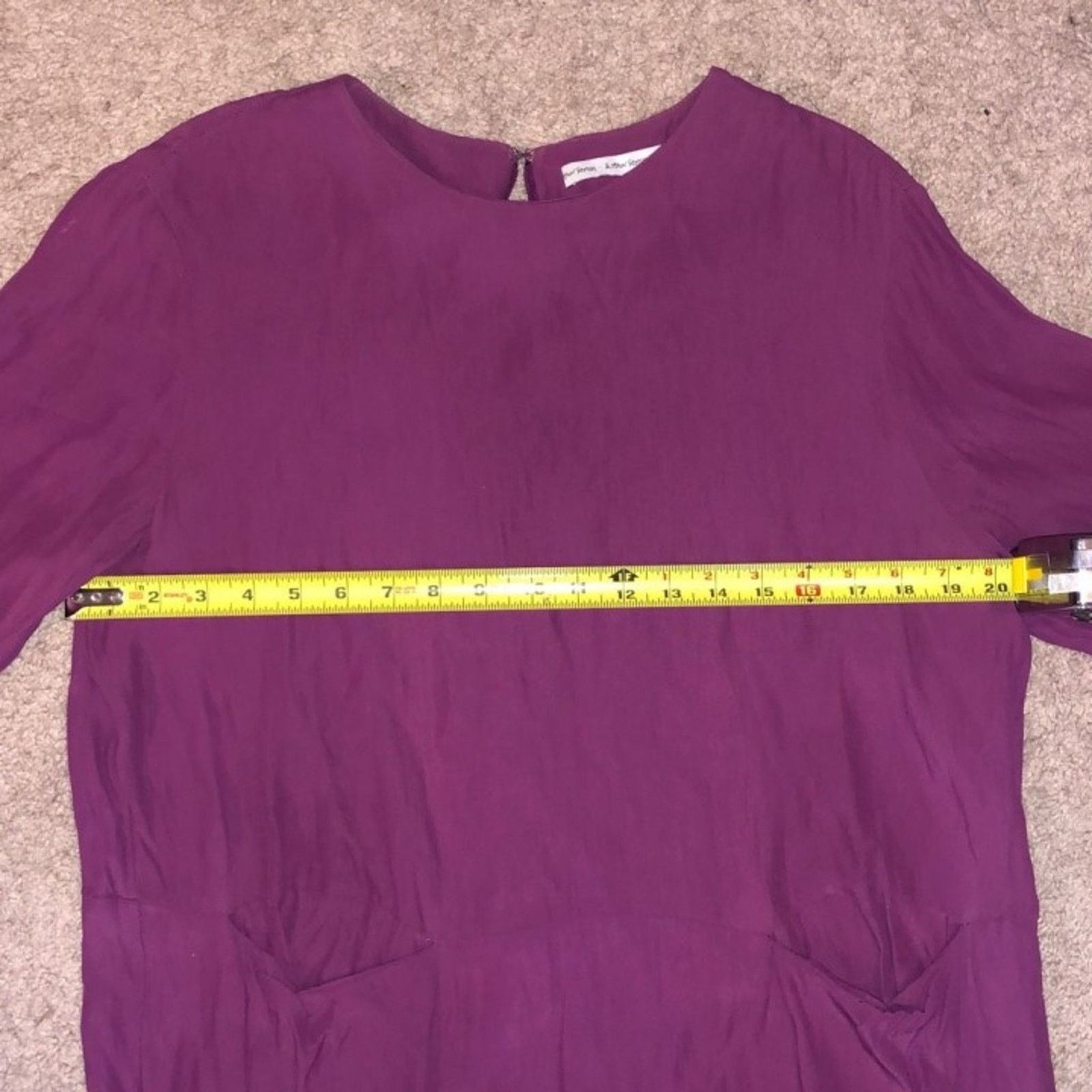 & Other Stories & Other Stories Purple Pink Dress, Viscose Shift 12, MP $199 Size XL / US 12-14 / IT 48-50 - 6 Thumbnail