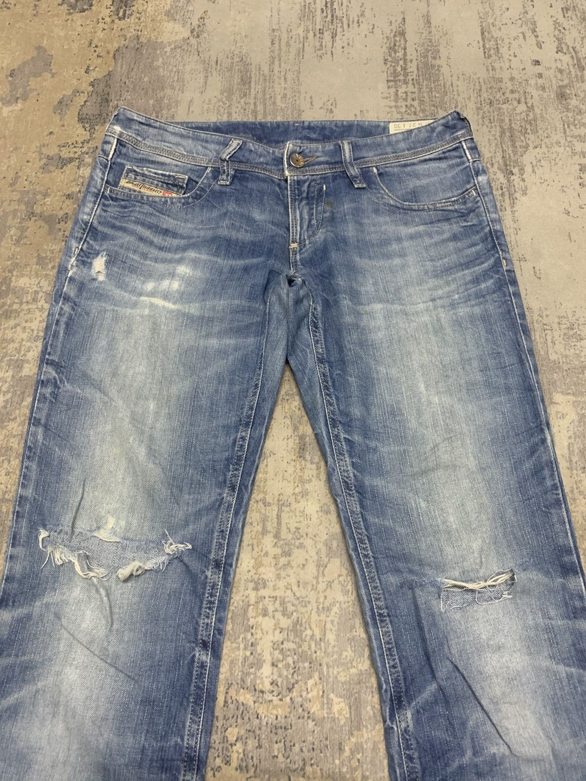 Diesel Vintage Flared Diesel Distressed Jeans Size US 30 / EU 46 - 2 Thumbnail