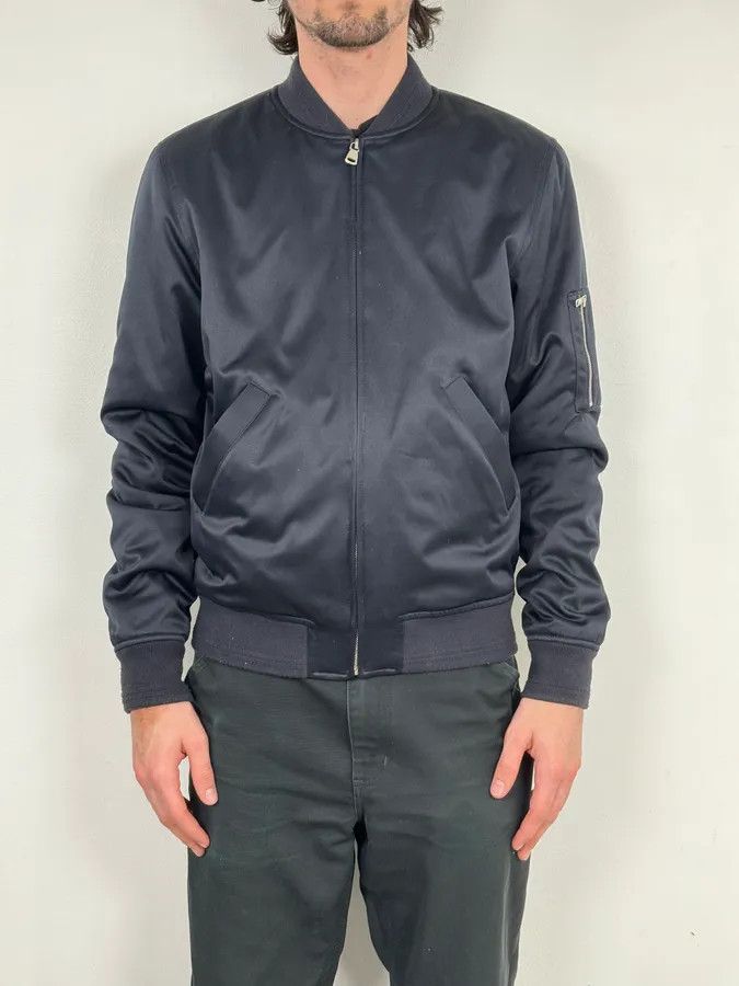 A.P.C. A.P.C. Black Nylon Zip-Pocket Bomber Jacket Size US S / EU 44-46 / 1 - 2 Thumbnail