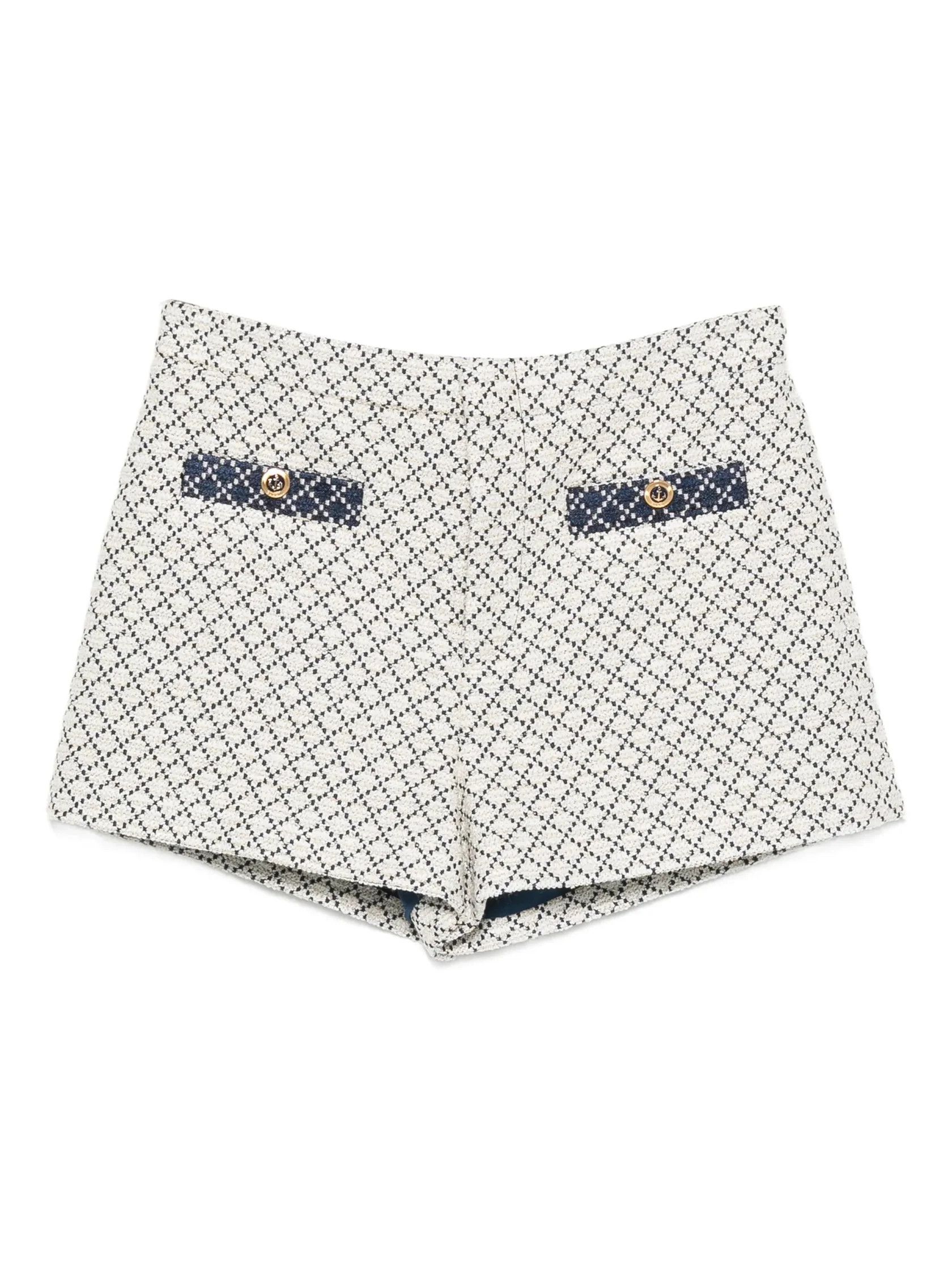 Gucci o1B3y1r0426 Diamond Cotton Boucle Shorts in Multicolor Size 32" / US 10 / IT 46 - 1 Thumbnail