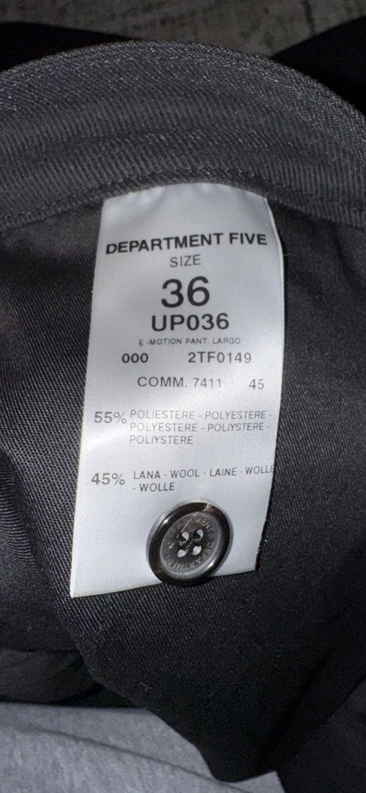 DEPARTMENT5 NWT Department 5 E-MOTION Loose Fit Pants | Black Size US 36 / EU 52 - 7 Thumbnail