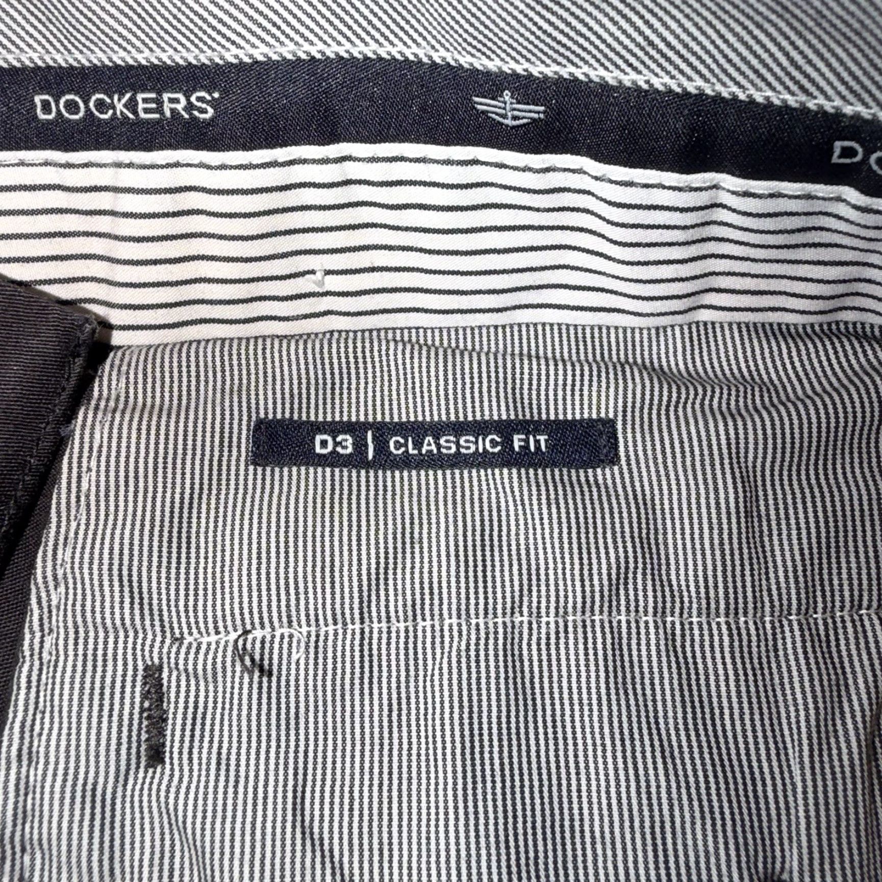 Dockers DOCKERS D3 Classic Fit Pleated 100% Cotton Mens Dress Pants 38x29 Black New Size US 38 / EU 54 - 4 Thumbnail