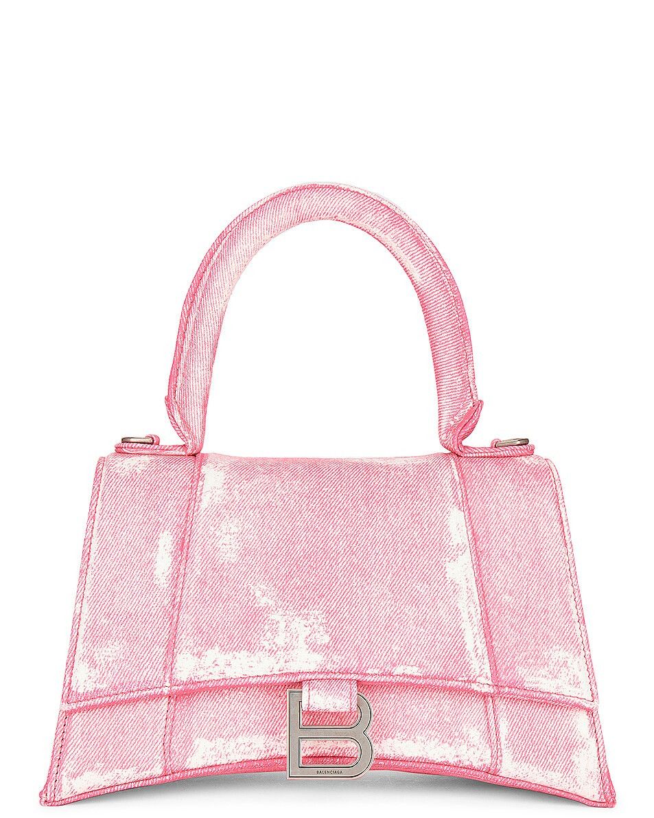 Balenciaga o1la1rc1a1024 Size: OS / Hourglass Top Handle Bag Pink Size ONE SIZE - 3 Thumbnail