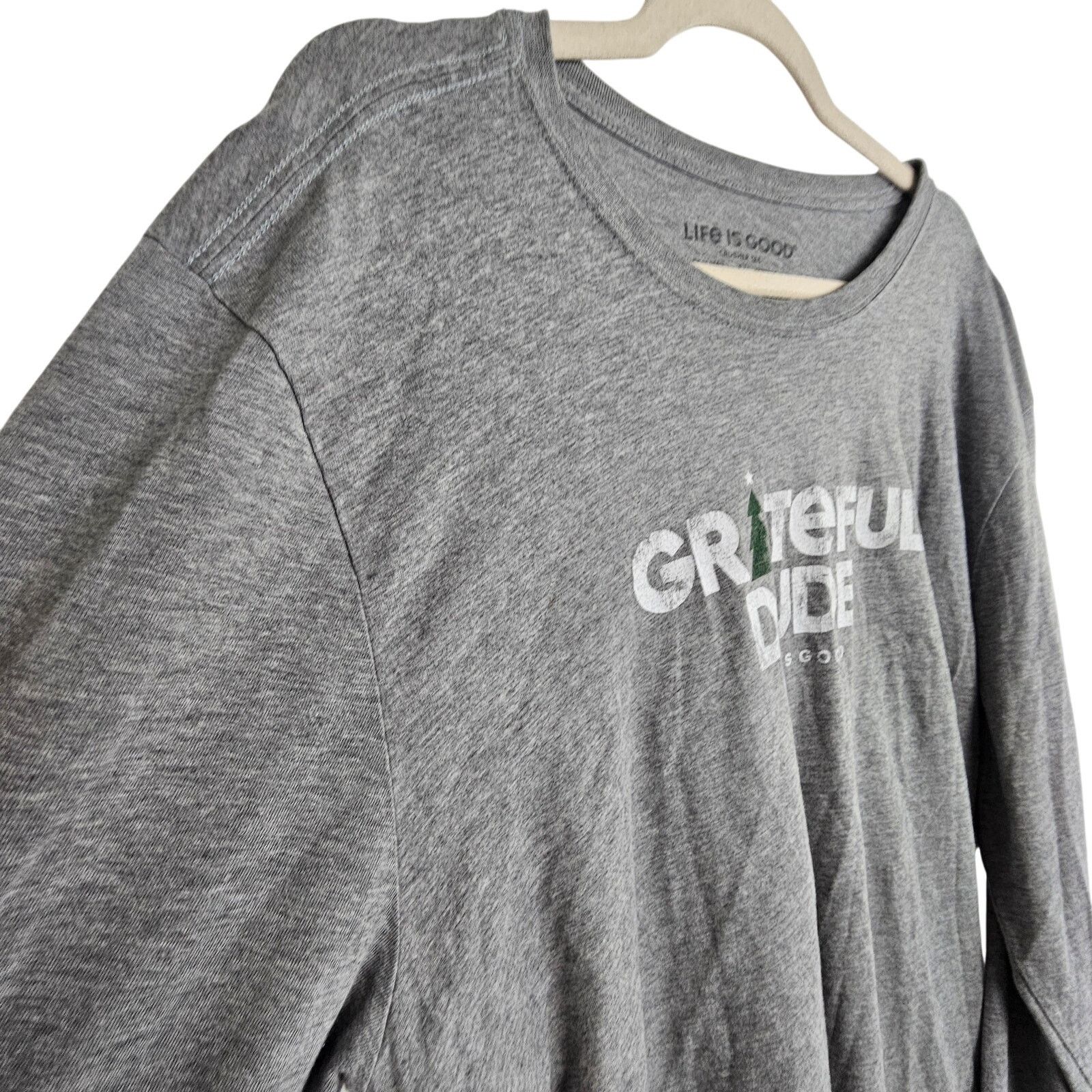 Life is Good Life Is Good Mens Crusher Tee LS Holiday Grateful Dude Size US L / EU 52-54 / 3 - 5 Thumbnail