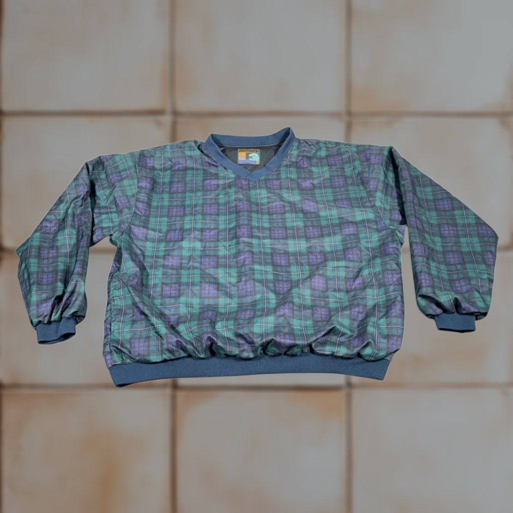 Vintage VINTAGE Forresters Sweater Forrester's Plaid Pullover Knit 2XL Blue Green Blackwatch 90s Mens Size US XXL / EU 58 / 5 - 1 Thumbnail