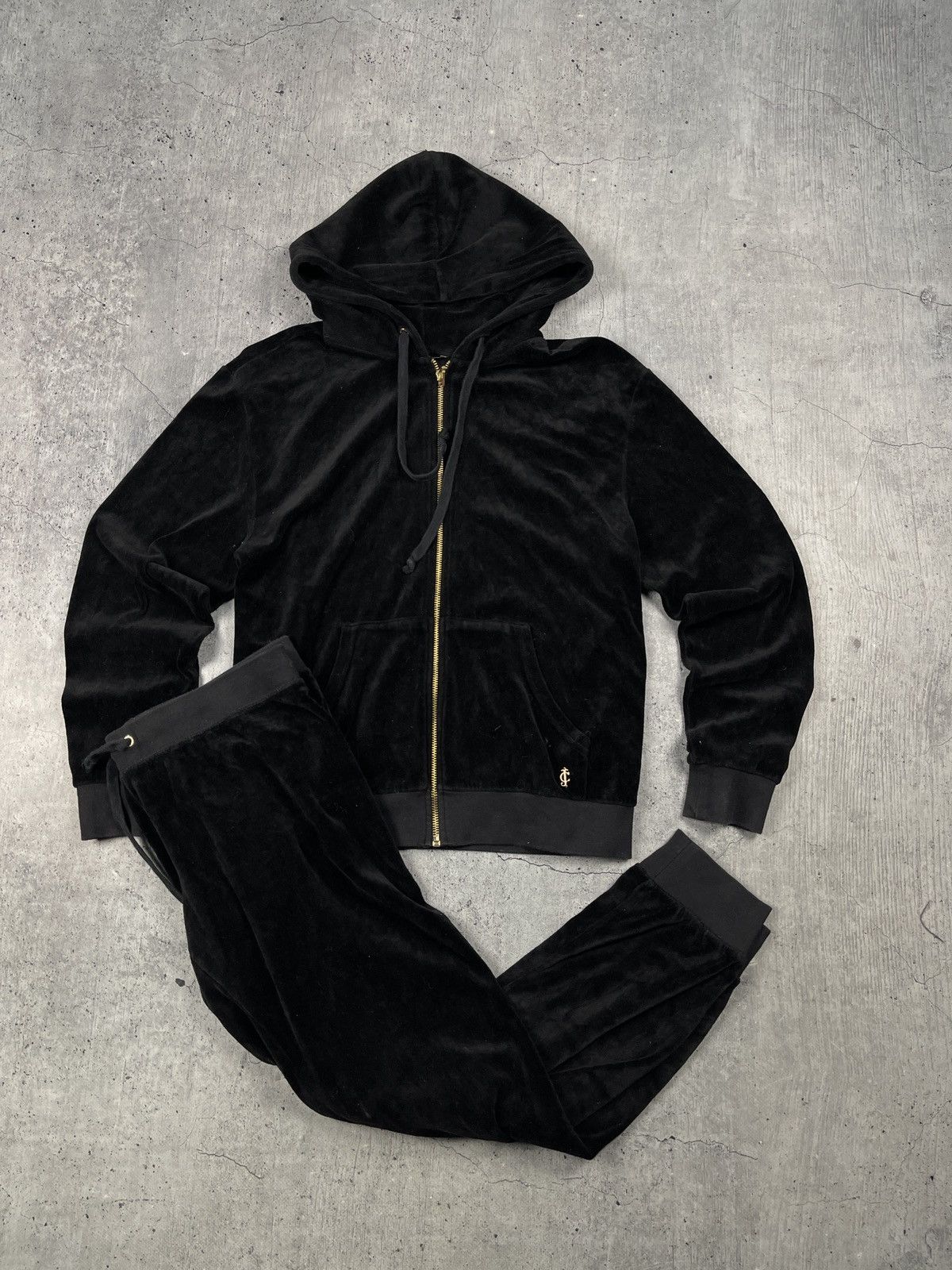 Designer × Juicy Couture × Vintage Vintage Juicy Couture Velour Track Suit Set RARE Size L / US 10 / IT 46 - 1 Thumbnail