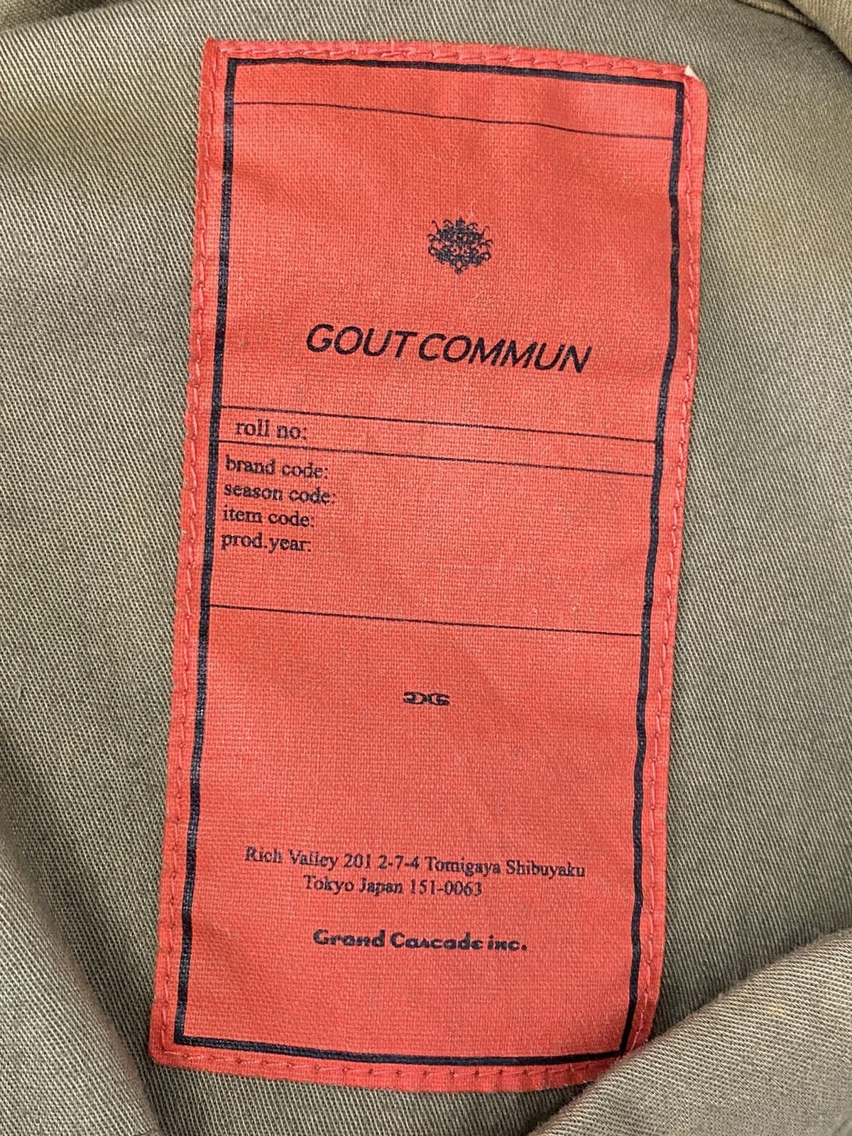 Designer × Japanese Brand Gout Commun Jacket Size US S / EU 44-46 / 1 - 17 Thumbnail
