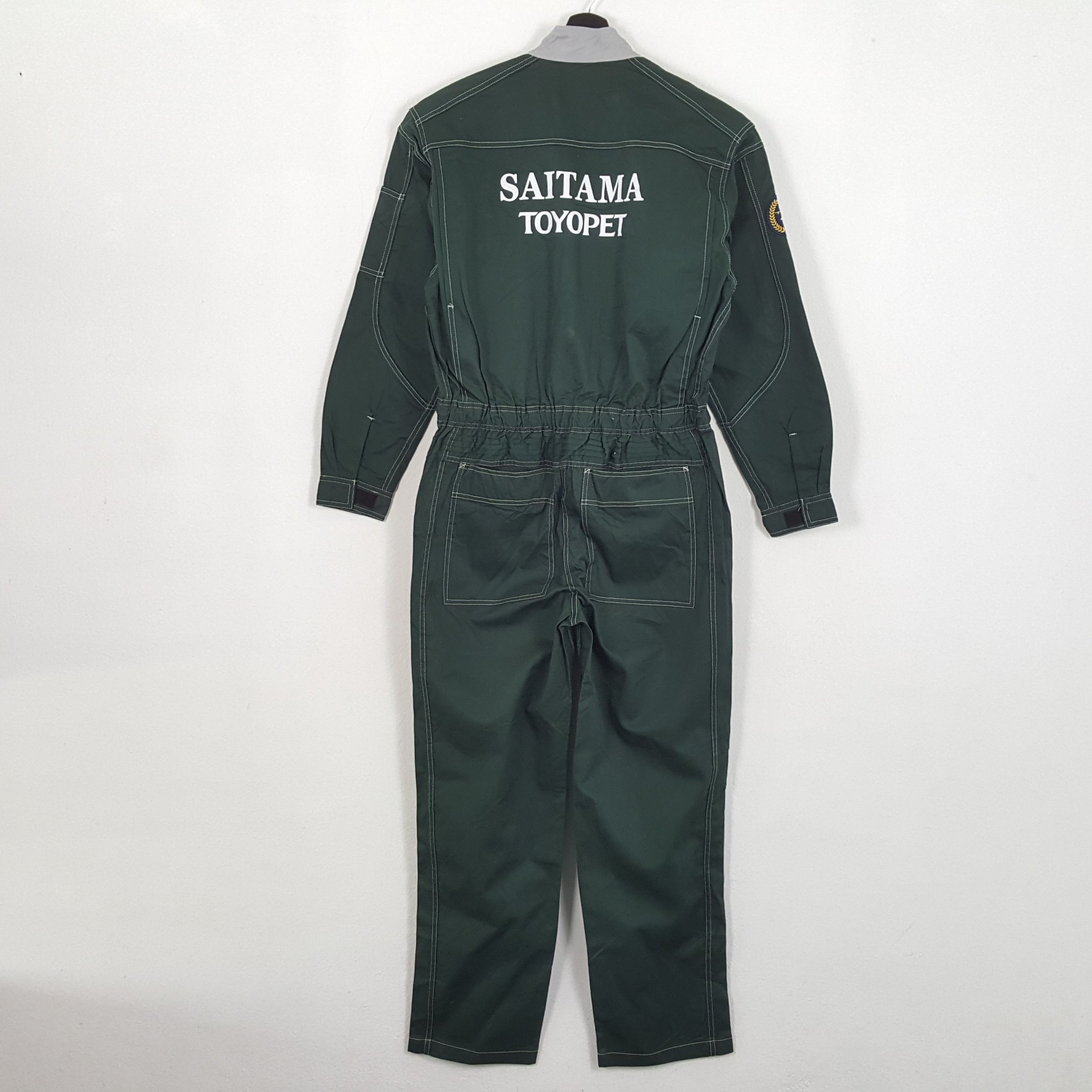 image of Toyota Saitama Toyopet Motorsports Racing Coverall Jacket in Green, Men's (Size Medium)