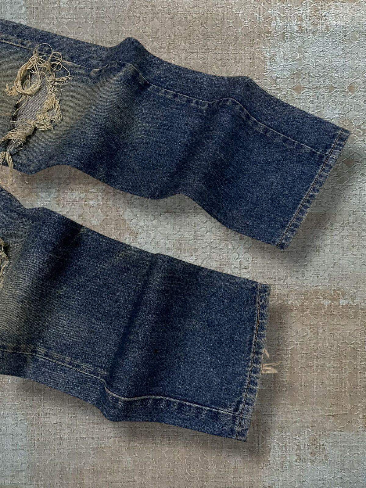 Levi's Vintage Clothing Vintage 1990s Designer Levis 501 Skull Distressed Denim Size US 31 - 5 Thumbnail