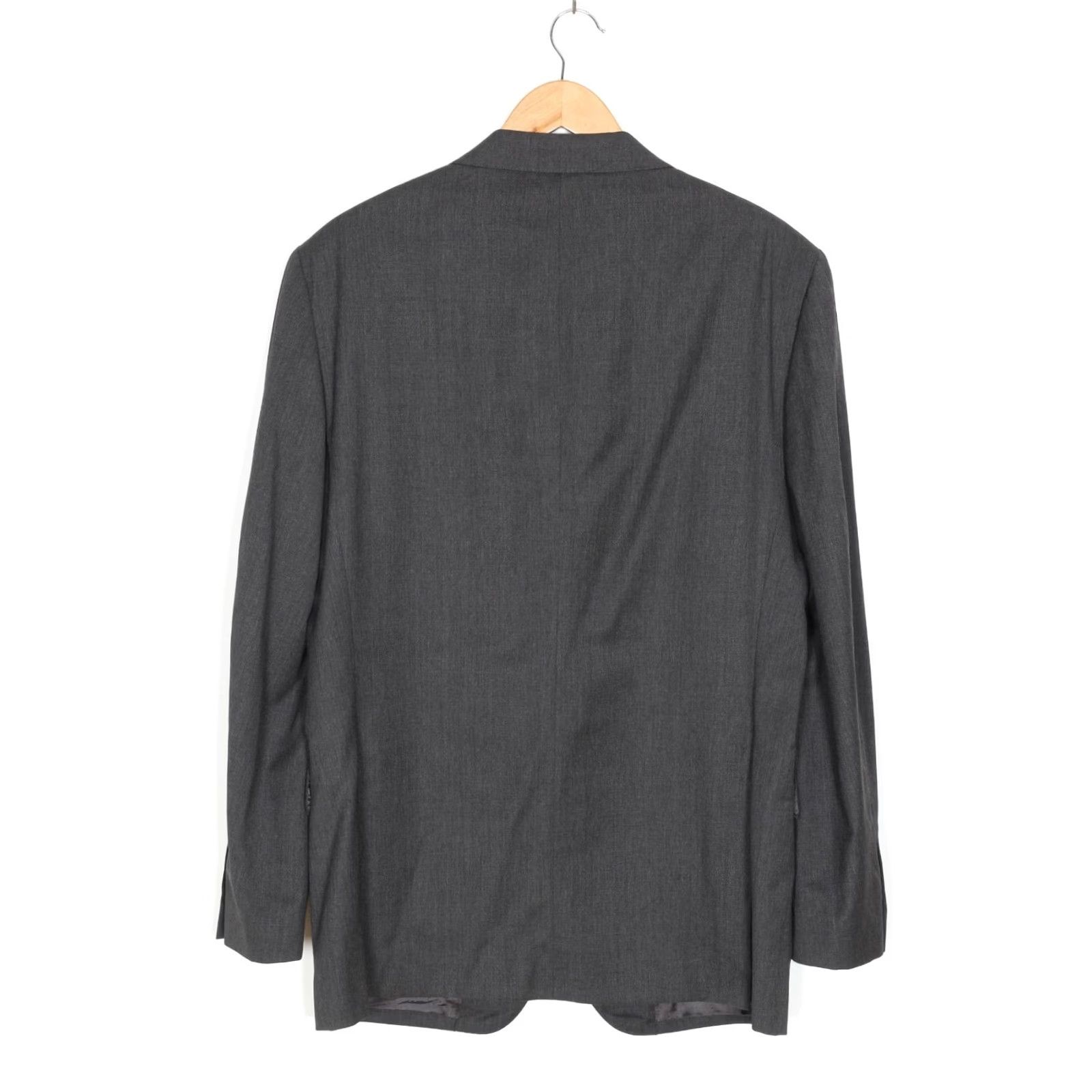 Vintage BOGGI Milano Super 120s Wool Blazer Jacket Men Size 54 Grey Formal Casual MJ5664 Size 54R - 2 Thumbnail
