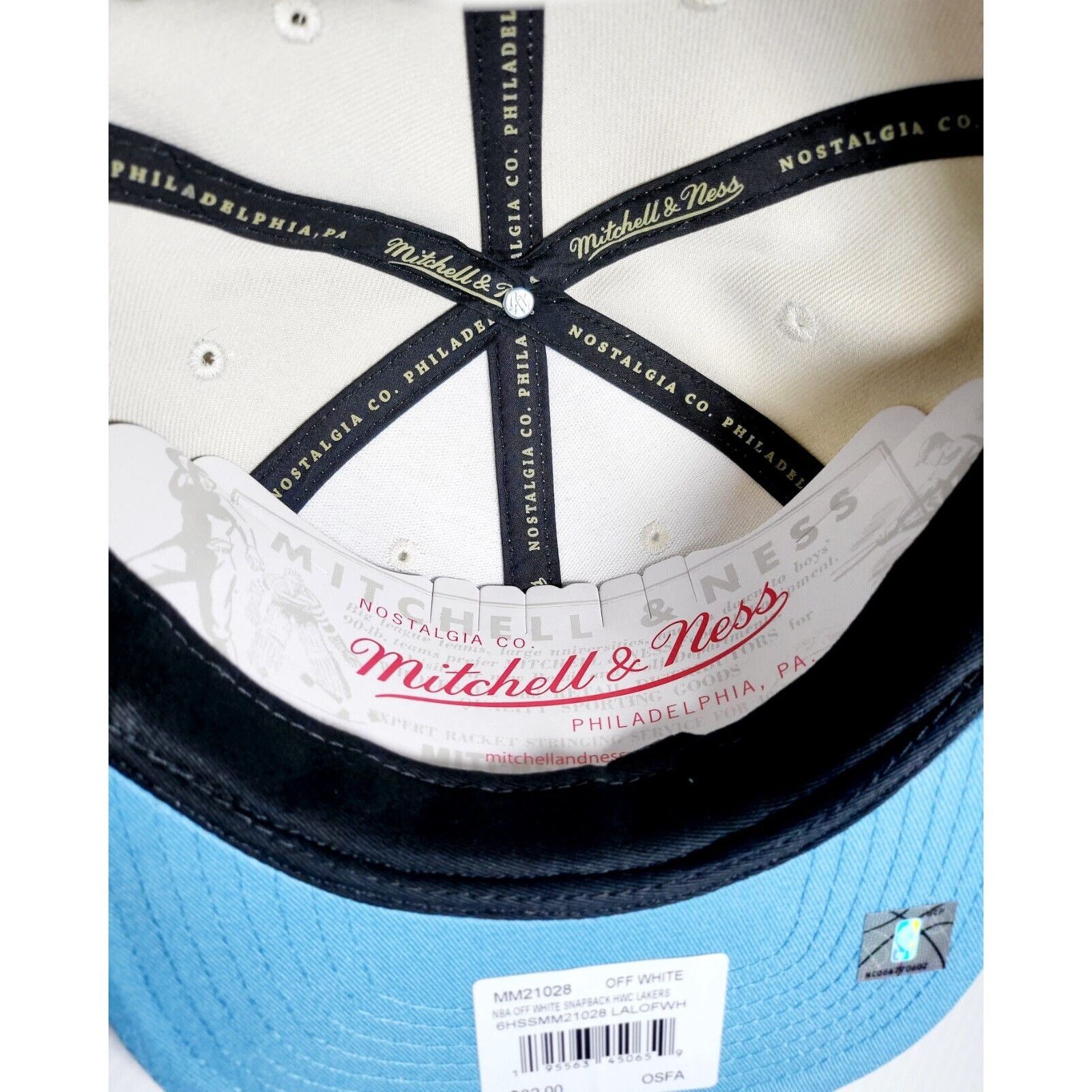 Mitchell & Ness NWT Los Angeles Lakers Mitchell & Ness 3D Off White Hat Size ONE SIZE - 12 Thumbnail