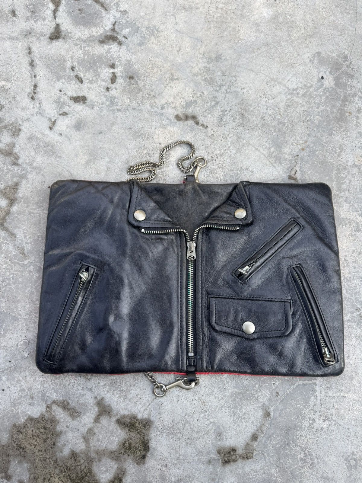 Beautiful People Japan Patina Black Leather Bag